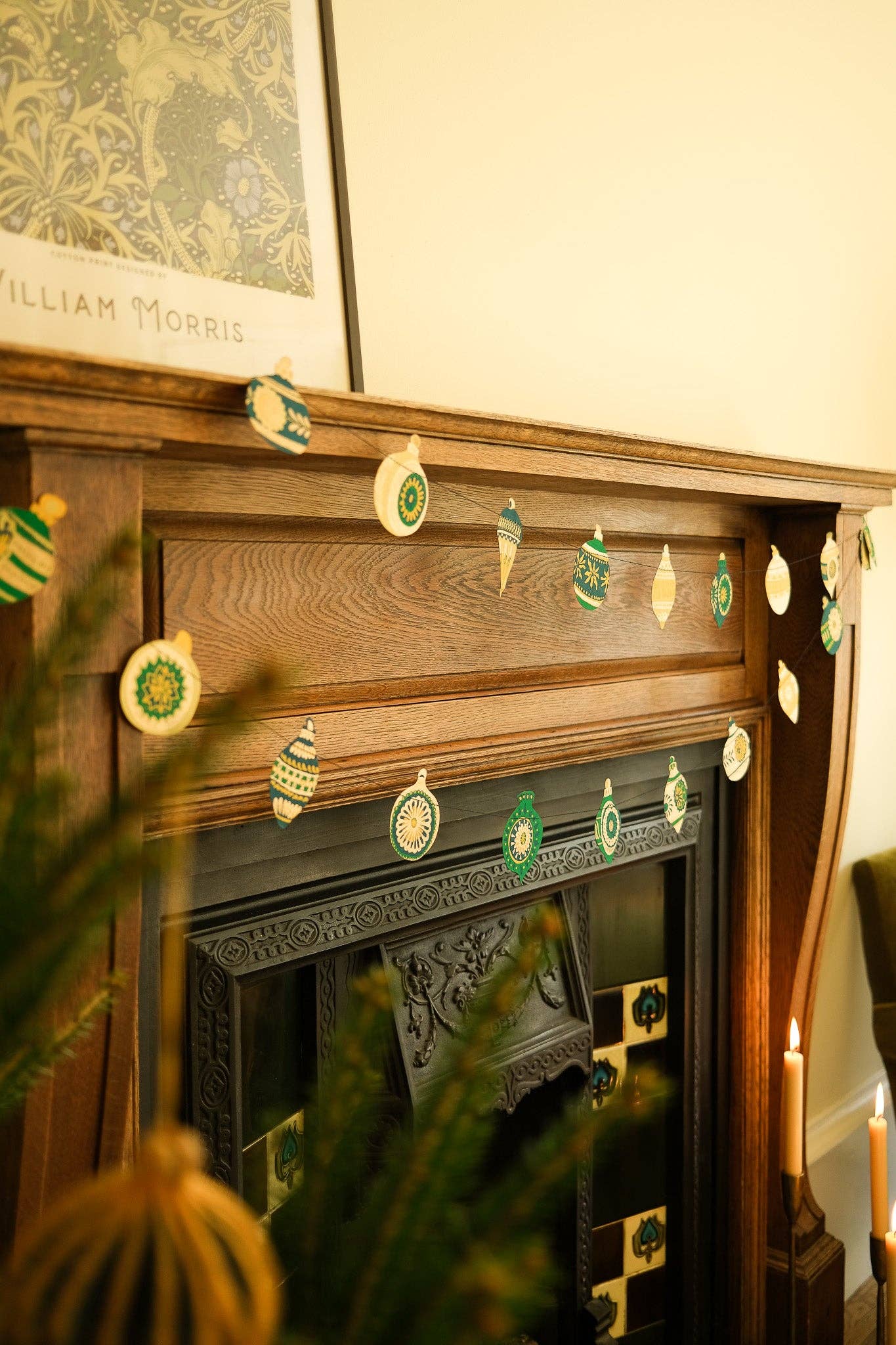 Christmas Ornaments Sewn Garland - Dear John