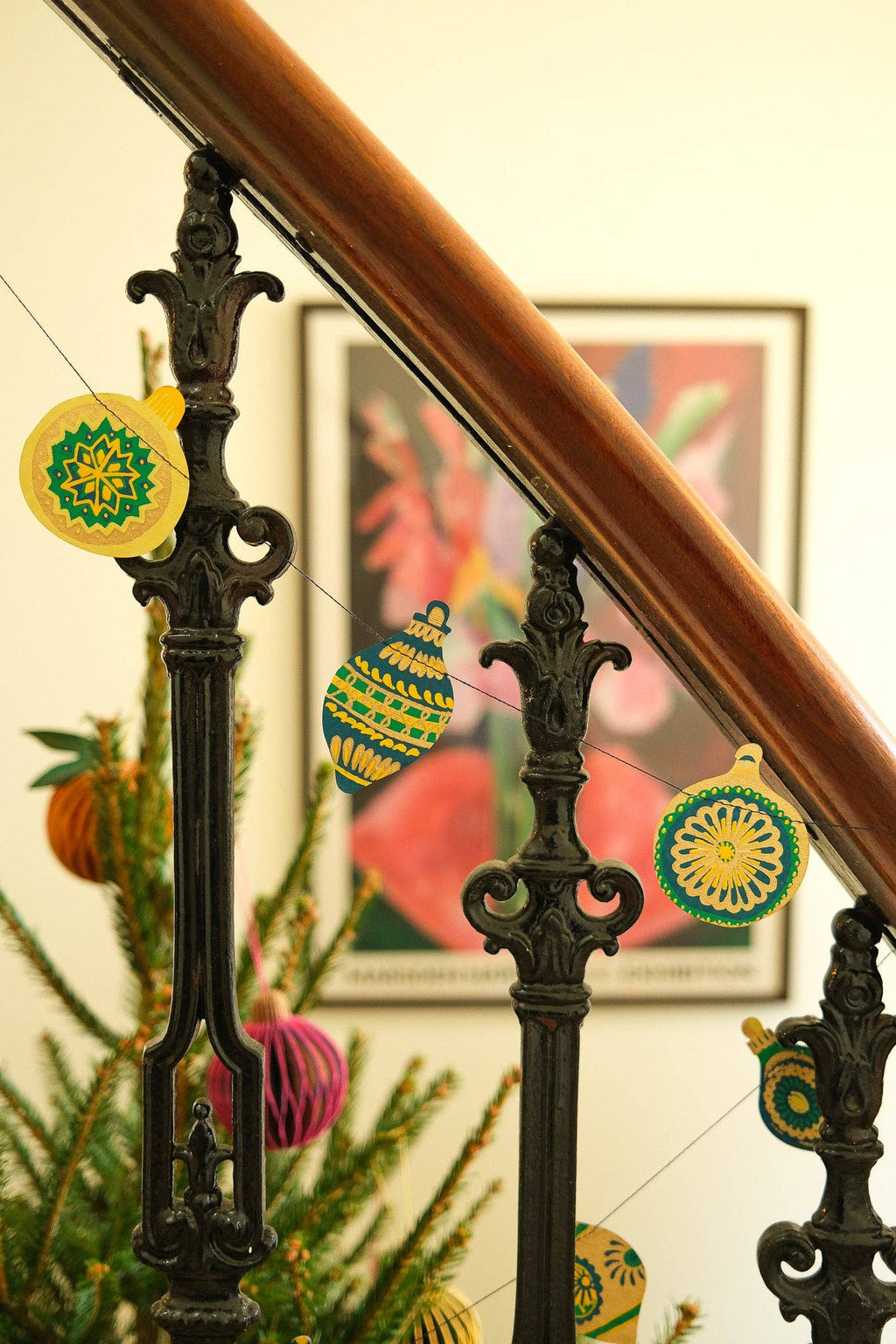 Christmas Ornaments Sewn Garland - Dear John