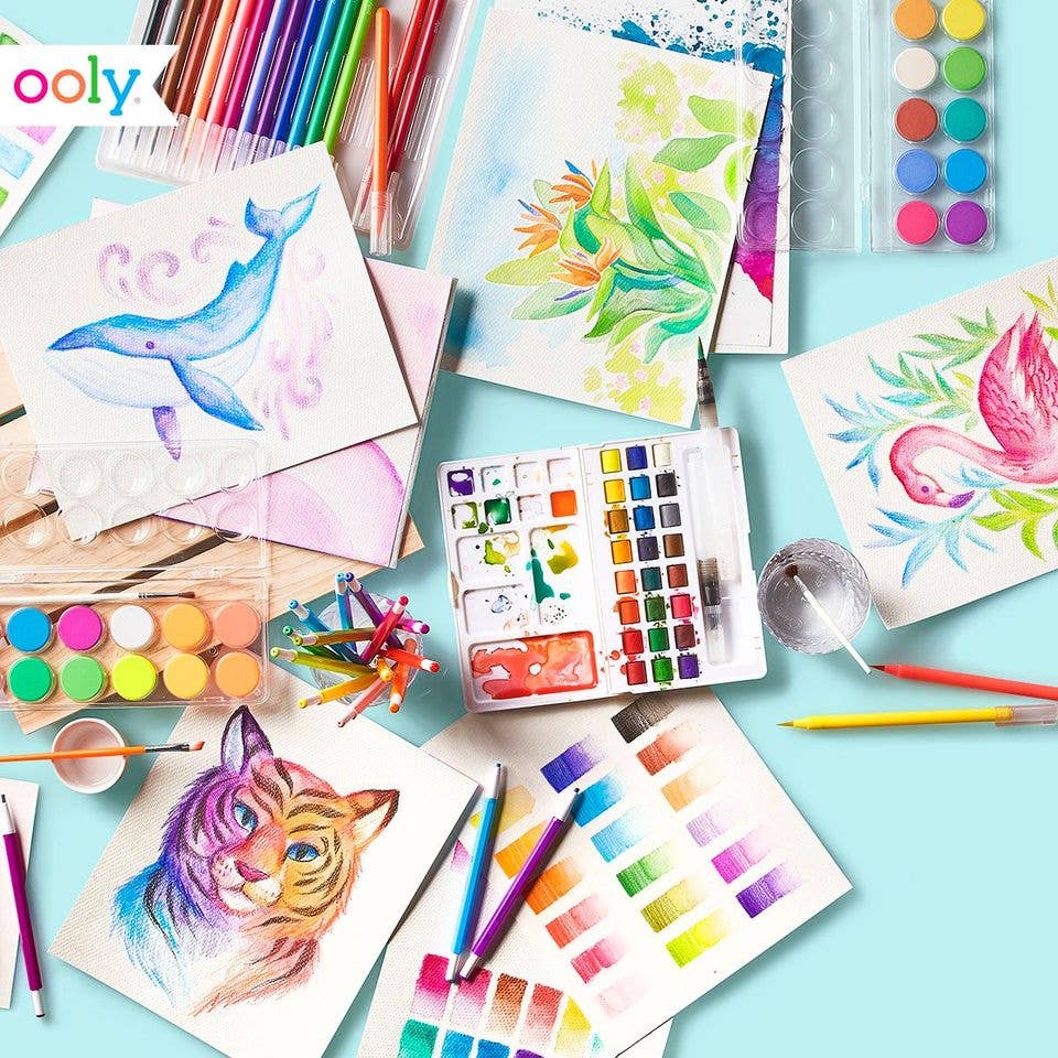 Chroma Blends Watercolor Brush Markers - Set of 18 - Dear John