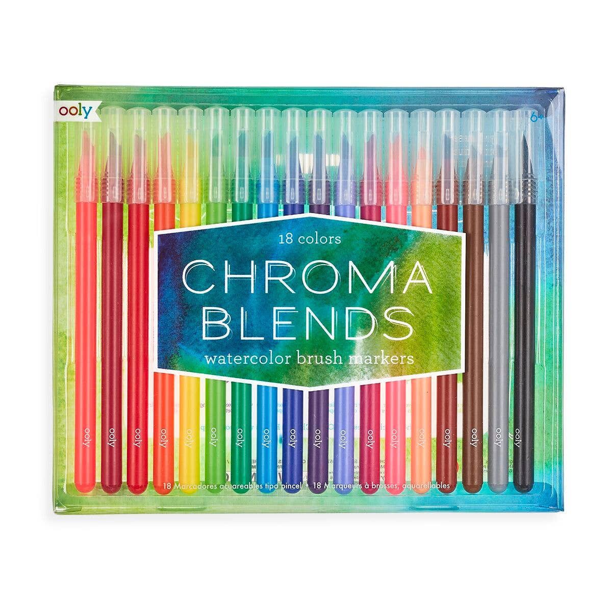 Chroma Blends Watercolor Brush Markers - Set of 18 - Dear John