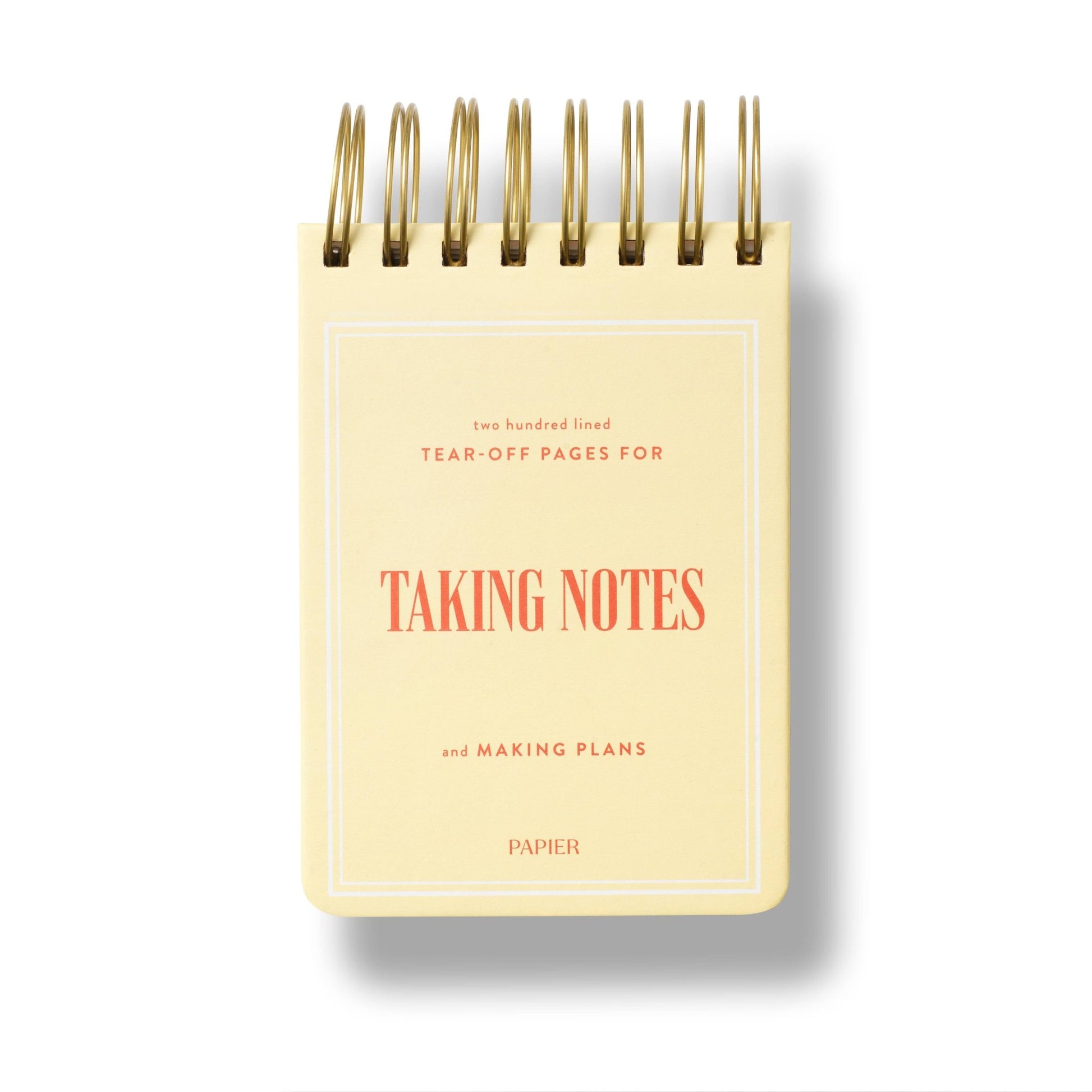 Chunky Spiral Notepad — Taking Notes - Dear John
