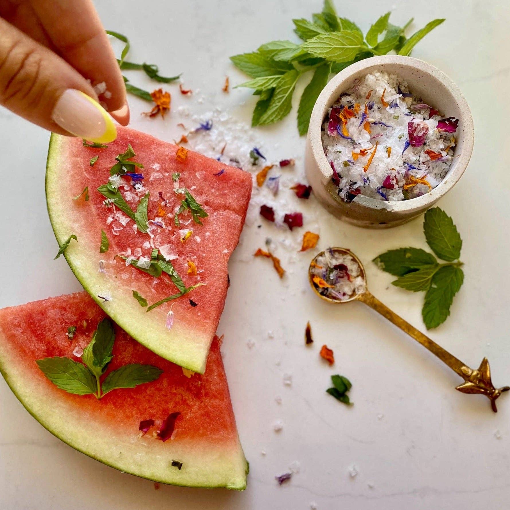 Classic Floral Garnishing Salt - Dear John