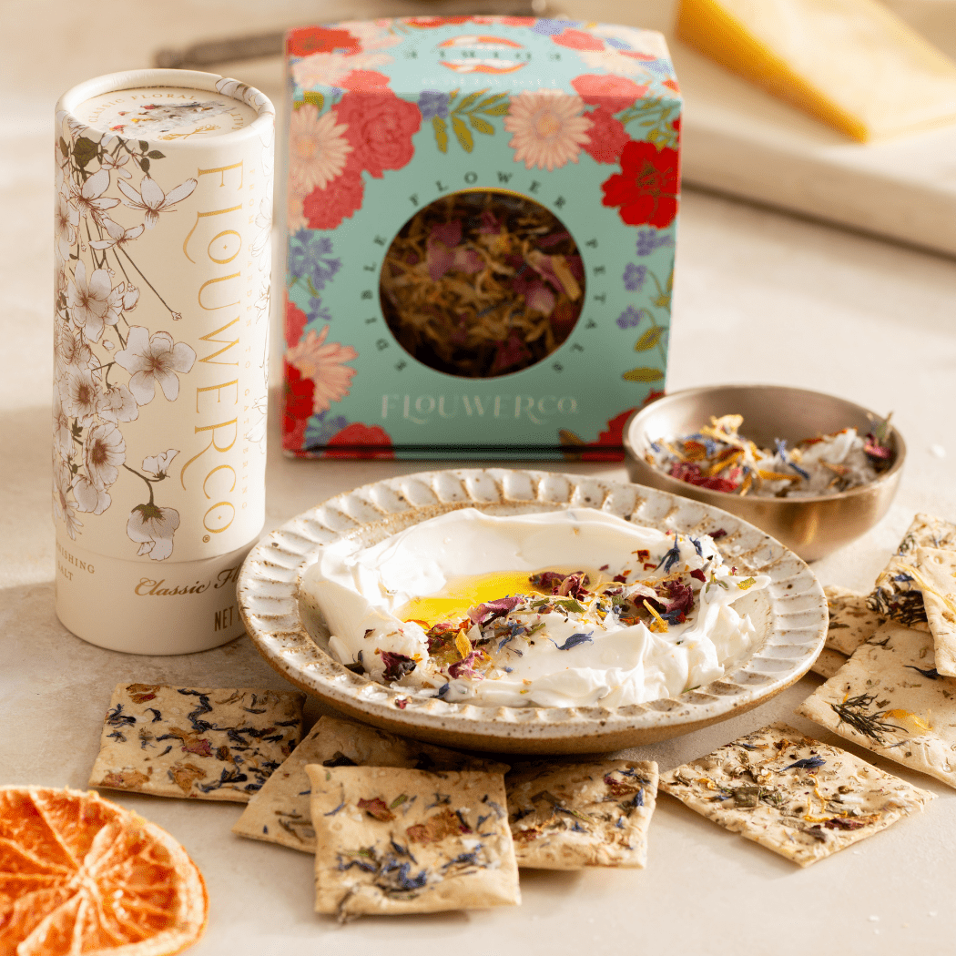 Classic Floral Garnishing Salt - Dear John