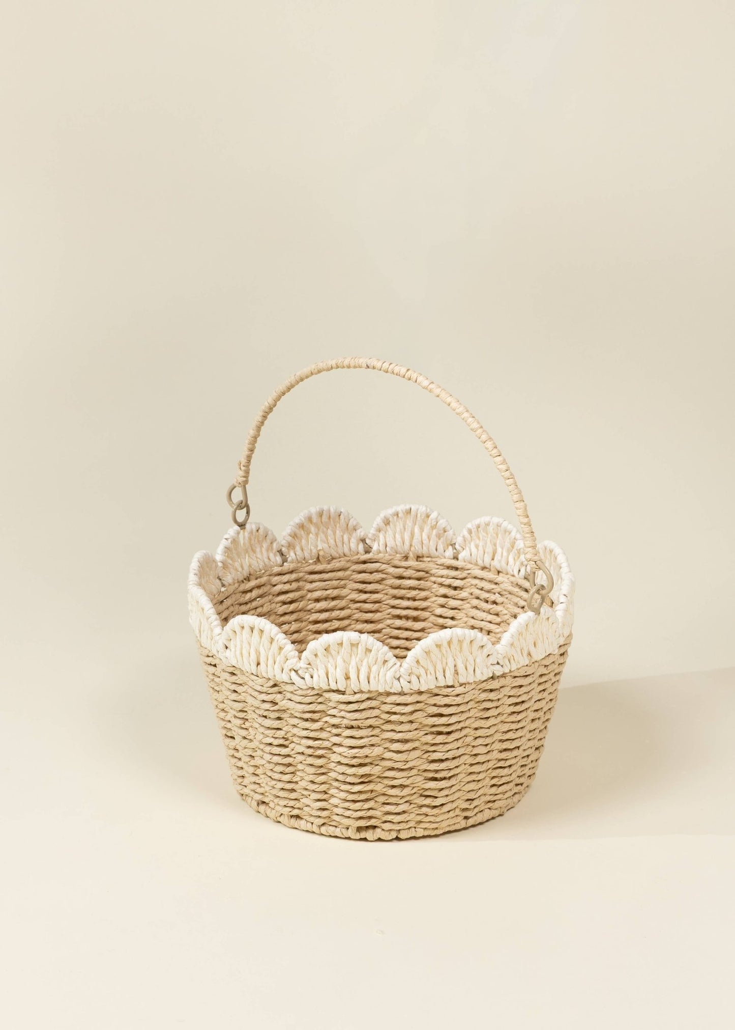 Coco Village - Scallop Edge Basket – Medium - Dear John