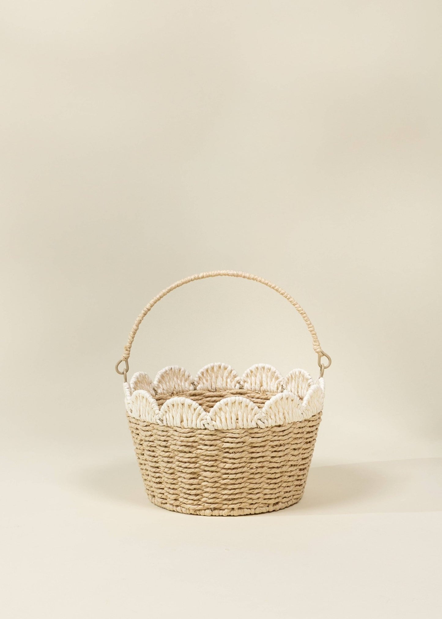 Coco Village - Scallop Edge Basket – Medium - Dear John