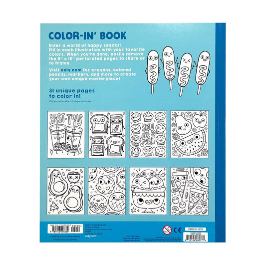 Color - in' Book: Happy Snacks Coloring Book - Dear John