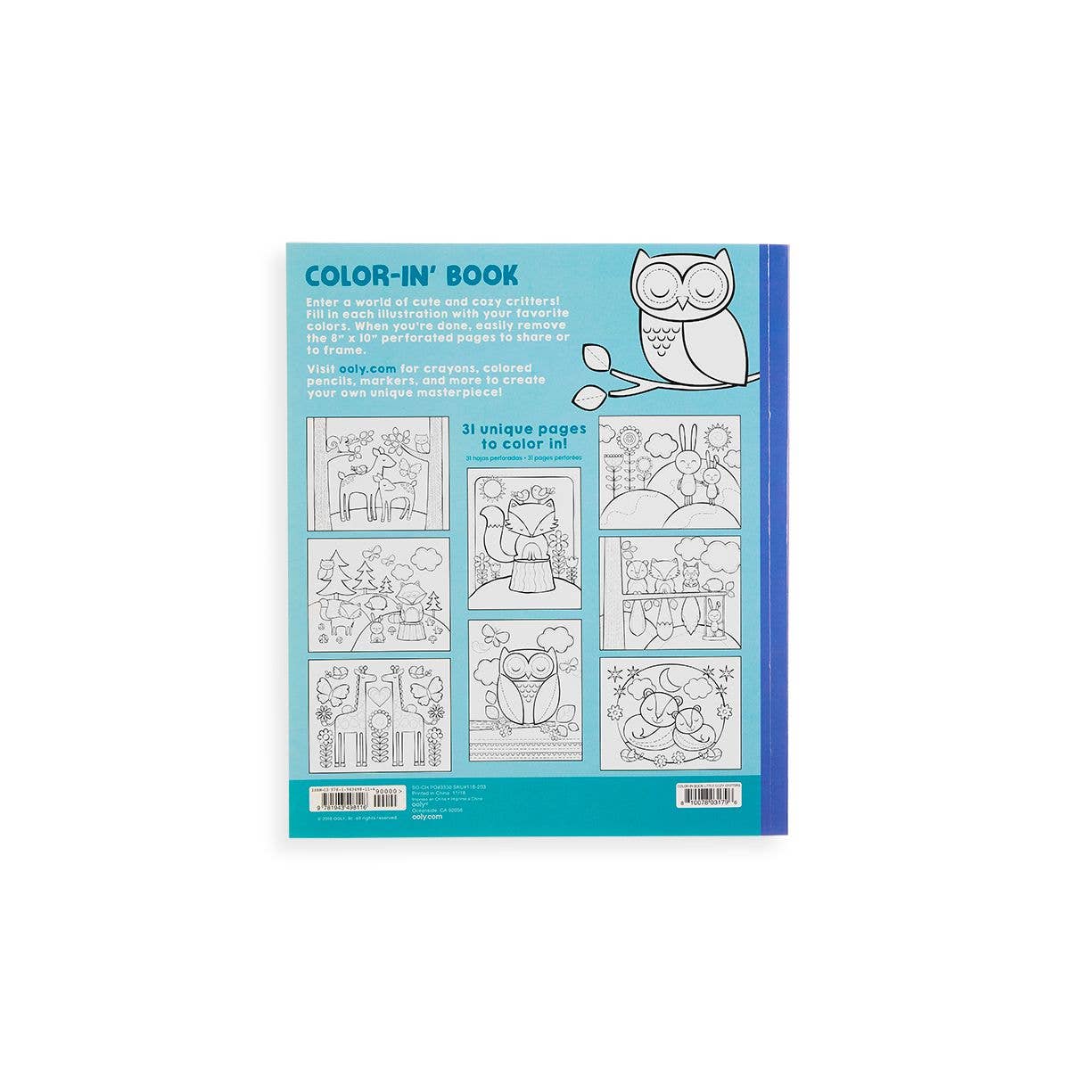 Color - in' Book: Little Cozy Critters - Dear John