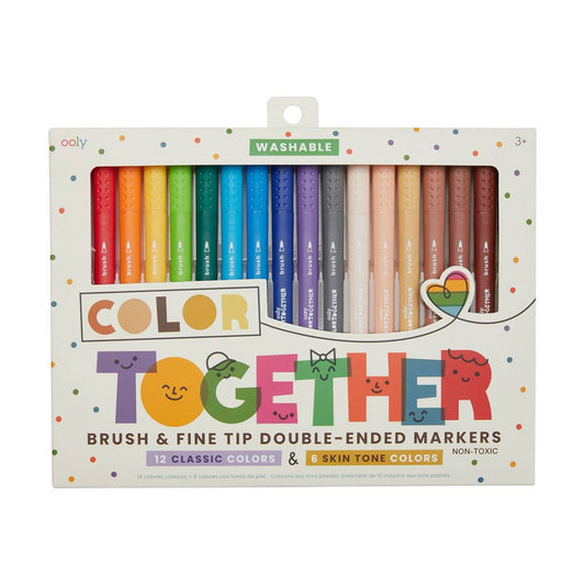 Color Together: Brush & Fine Tip Double - Ended Markers (Set o - Dear John