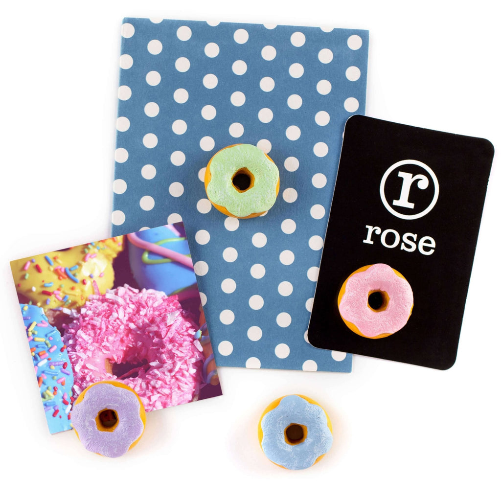 Colorful DONUT magnets ICONIC packaging s/4 - Dear John