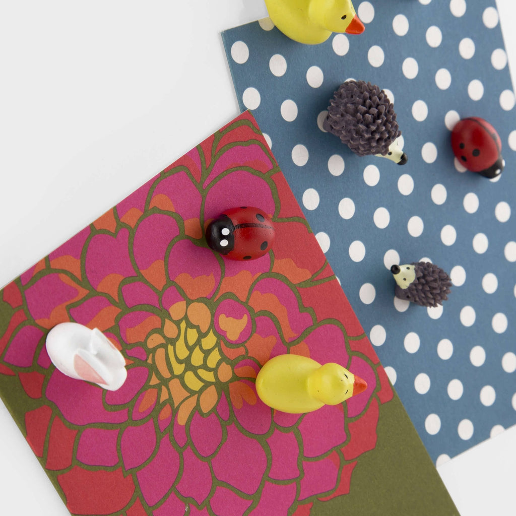 Colorful ladybug magnets - Dear John