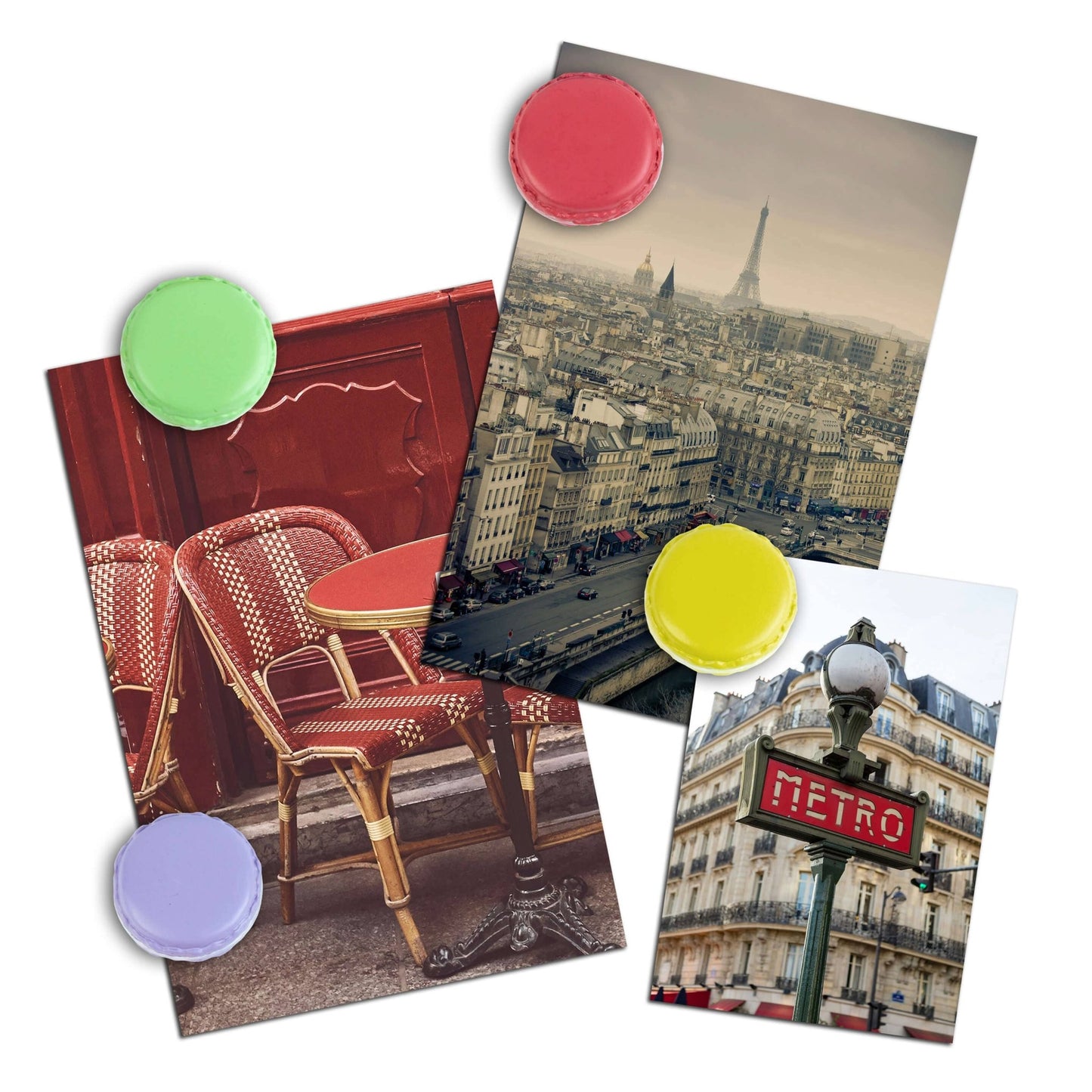 Colorful MACARON magnets ICONIC packaging s/4 - Dear John