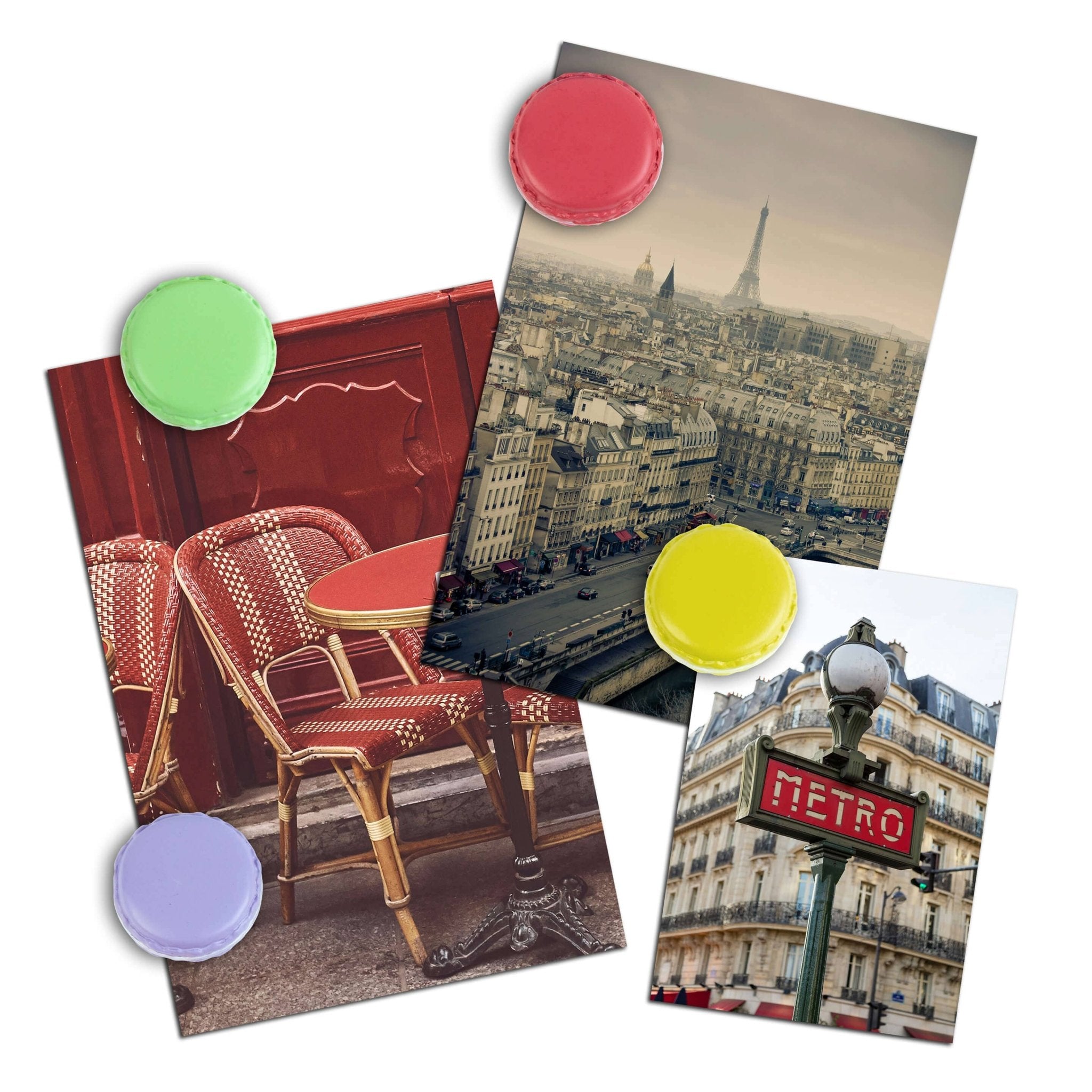 Colorful MACARON magnets ICONIC packaging s/4 - Dear John