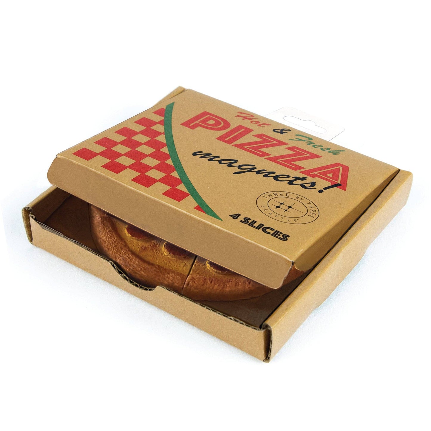 Colorful PIZZA magnets ICONIC packaging s/4 - Dear John