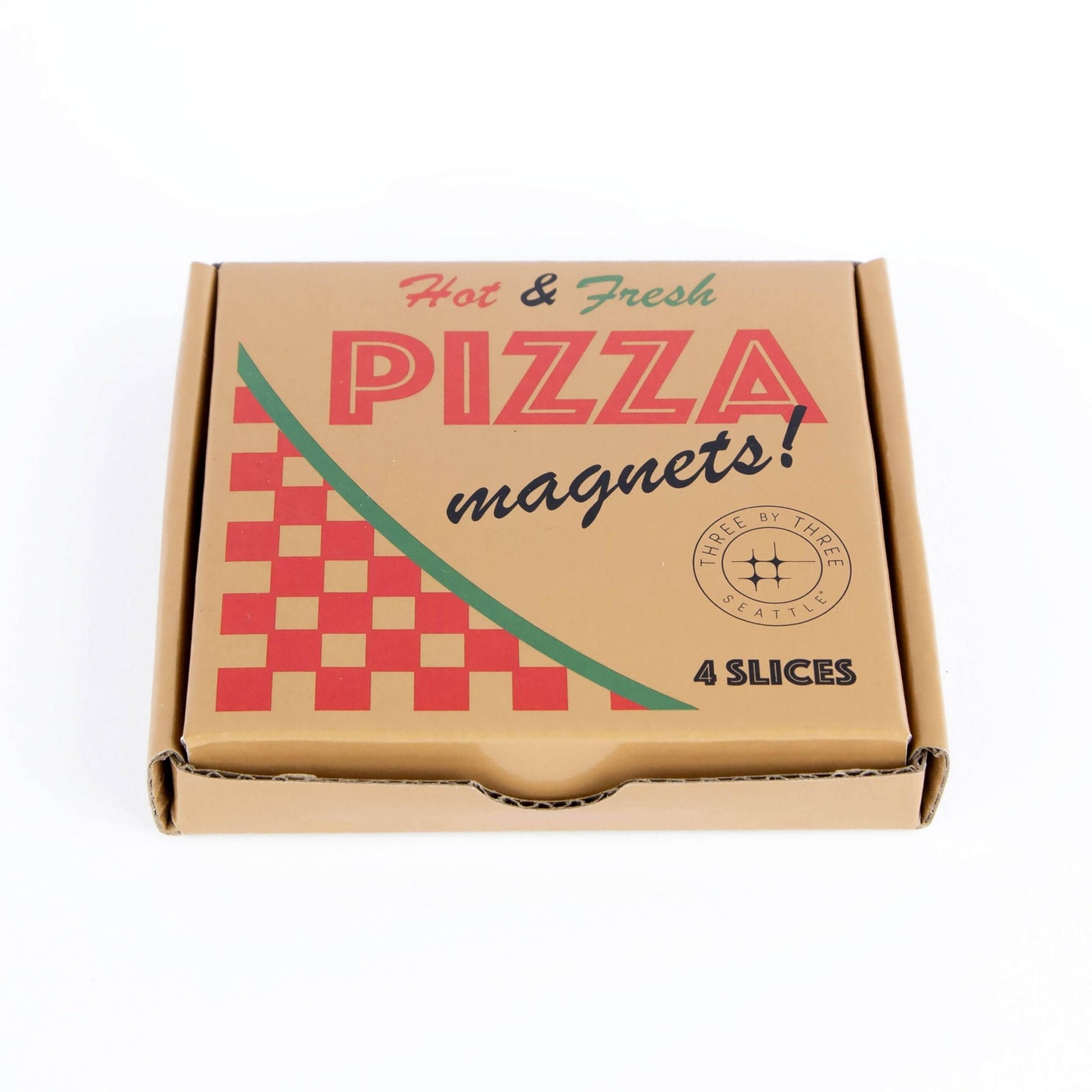 Colorful PIZZA magnets ICONIC packaging s/4 - Dear John