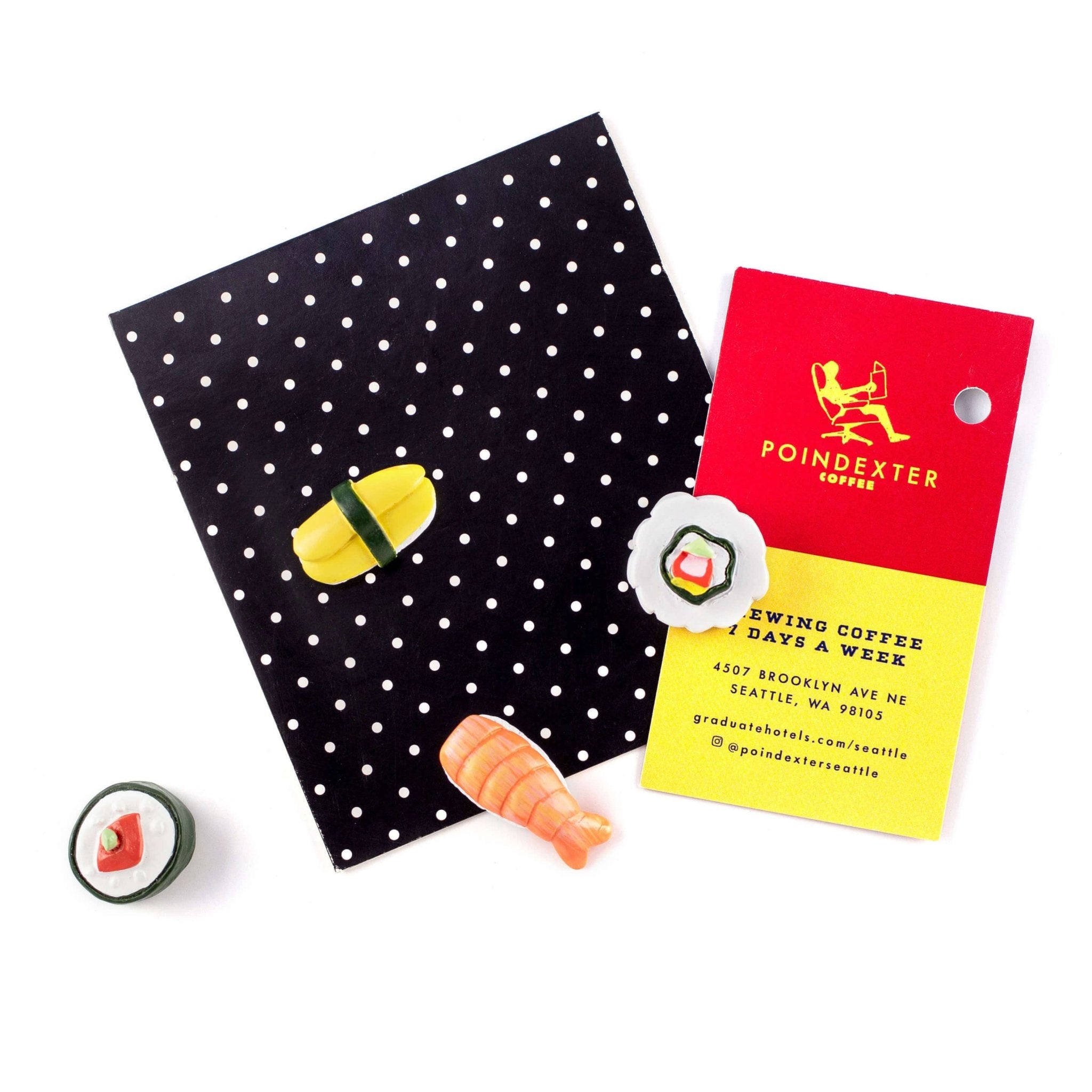 Colorful SUSHI magnets ICONIC packaging s/4 - Dear John