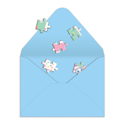 Confetti Birthday Cake Greeting Card Puzzle - Dear John