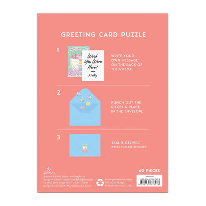 Confetti Birthday Cake Greeting Card Puzzle - Dear John