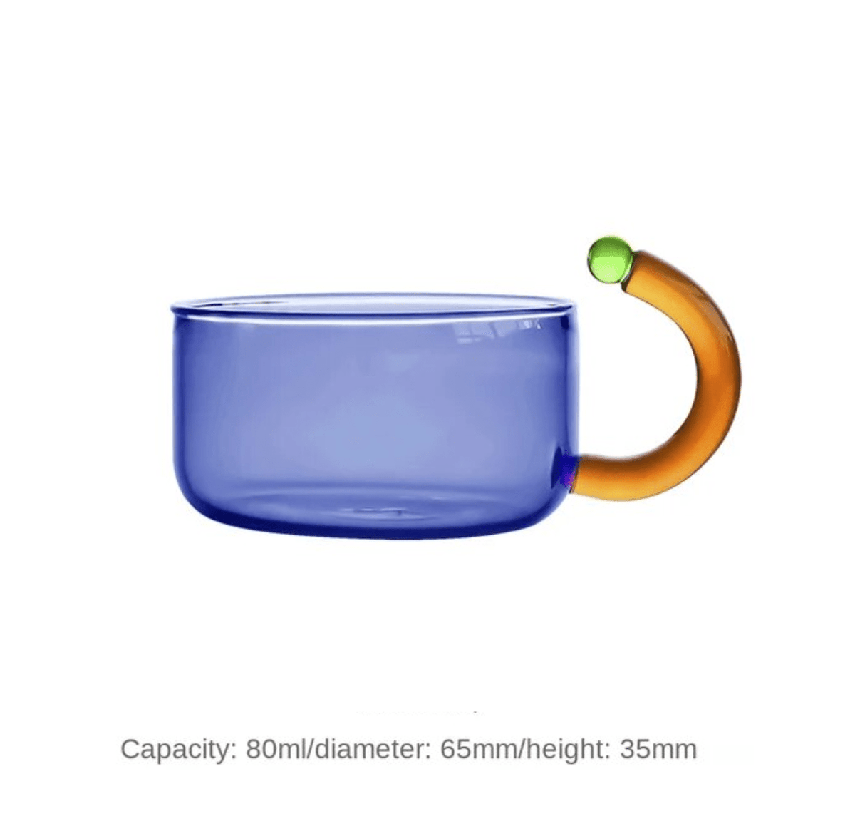 Contrasting Color Heat Resistant Glass Teapot and Cups - Dear John