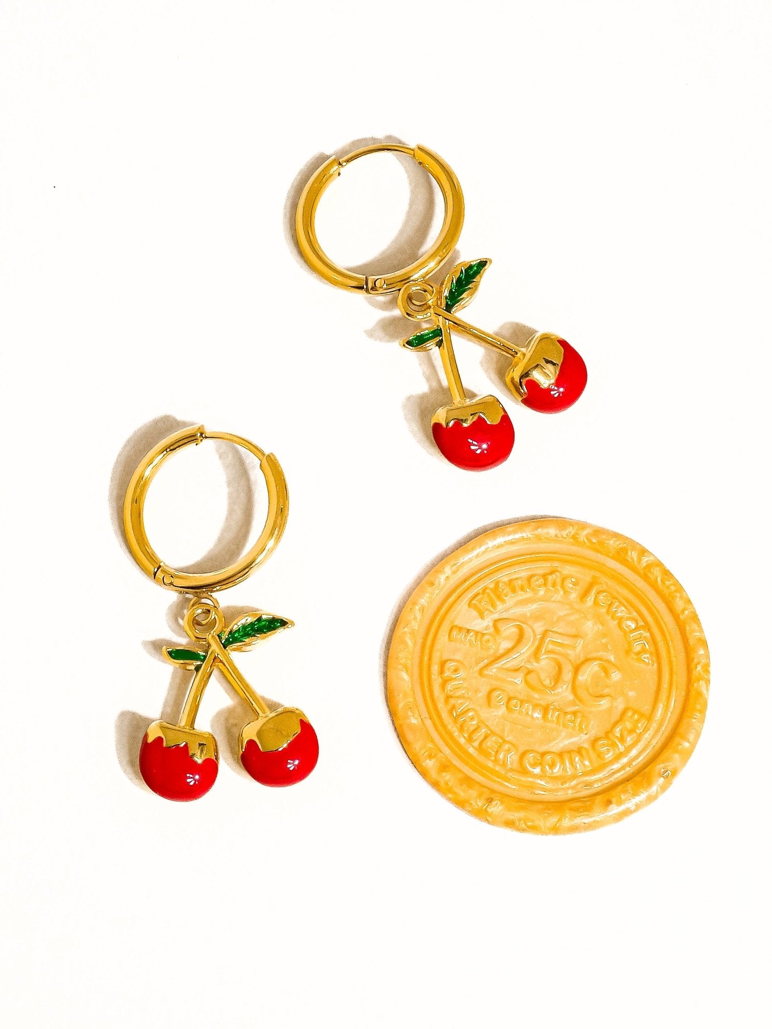 Côte 18K Gold Non - Tarnish Vintage Cherry Earring - Dear John
