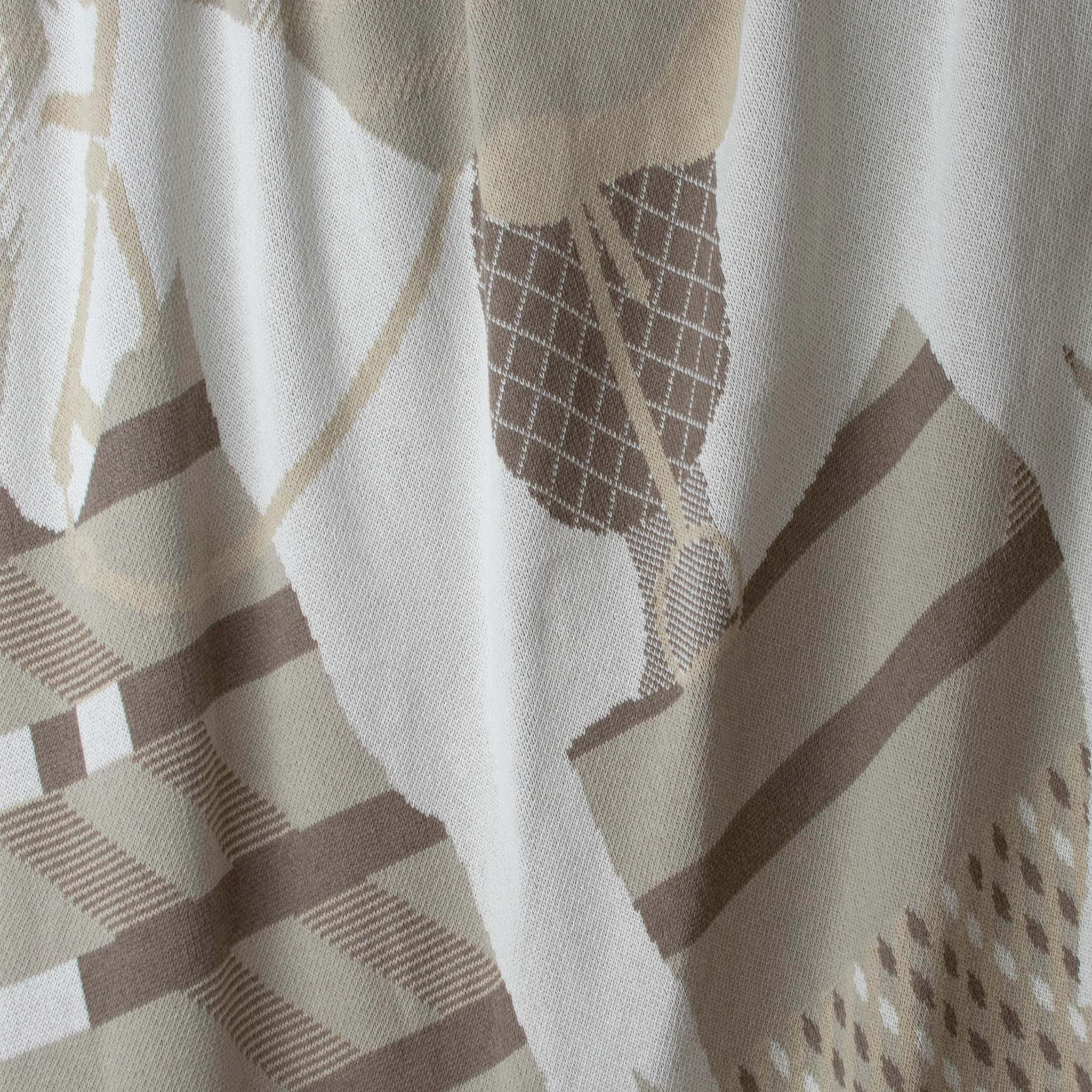 Cotton Sustainable Knit Patterned | Stripes Throw Blanket - Equestrian Cheval - Dear John