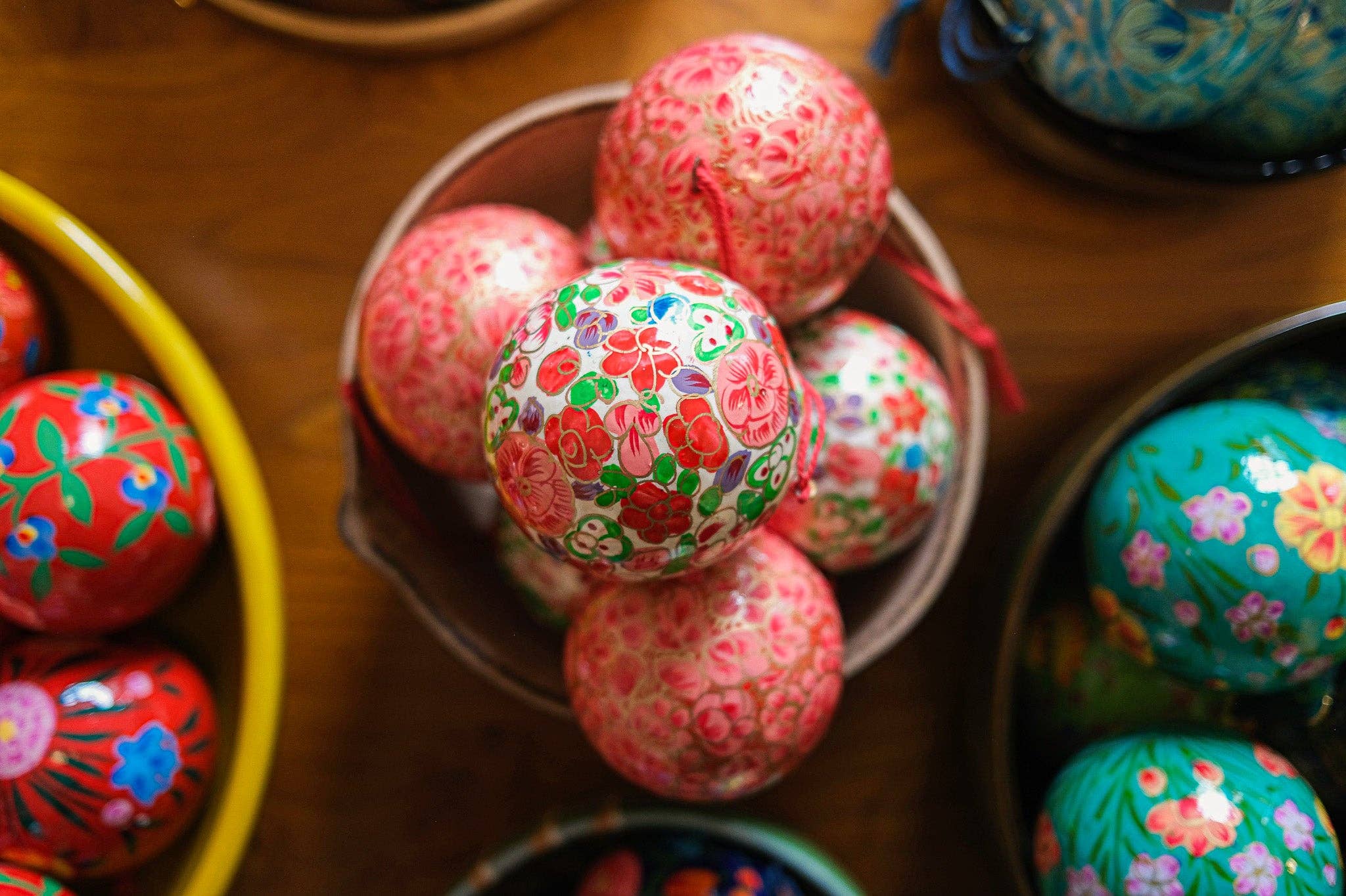 Crimson Flowers Bauble - Dear John