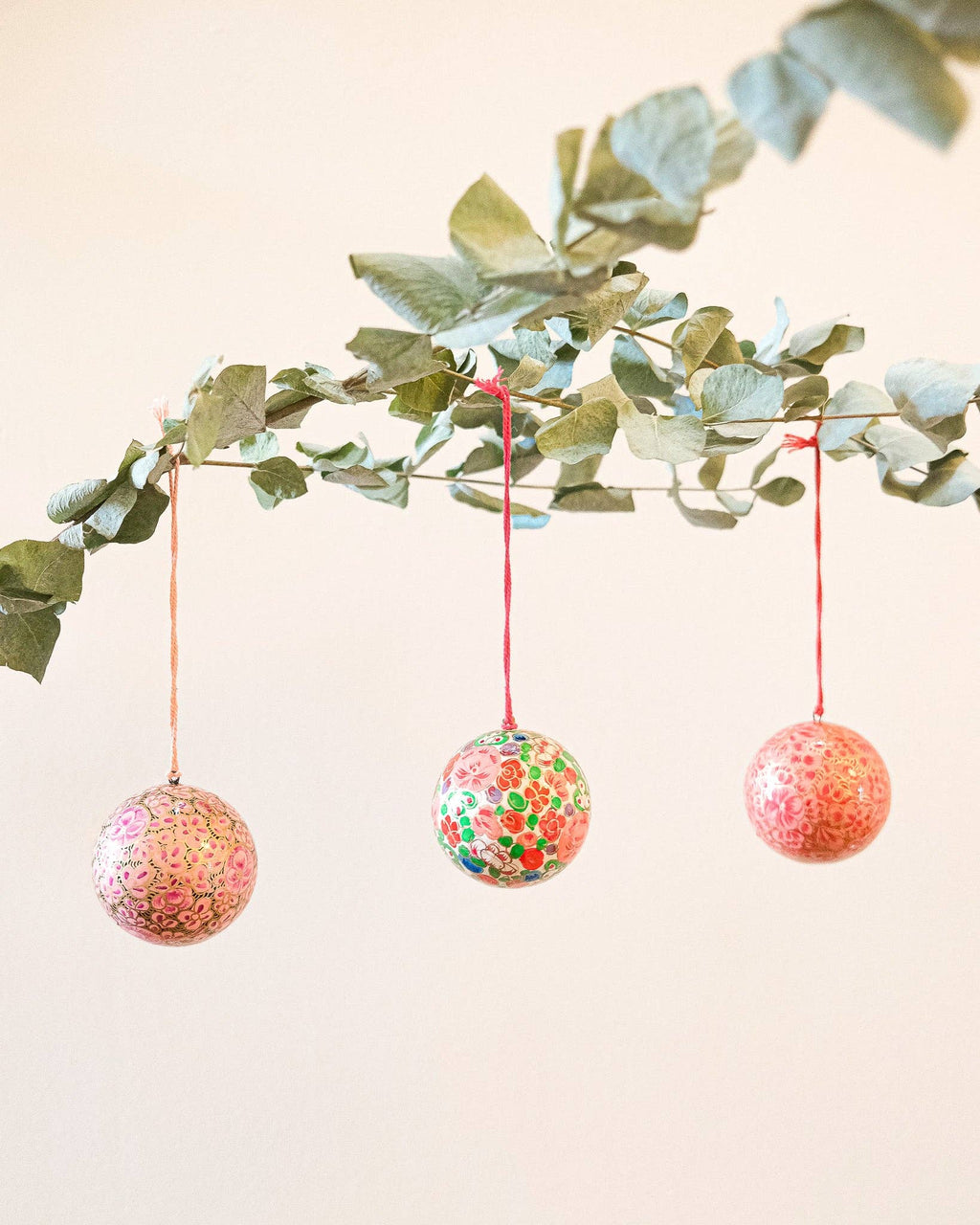 Crimson Flowers Bauble - Dear John