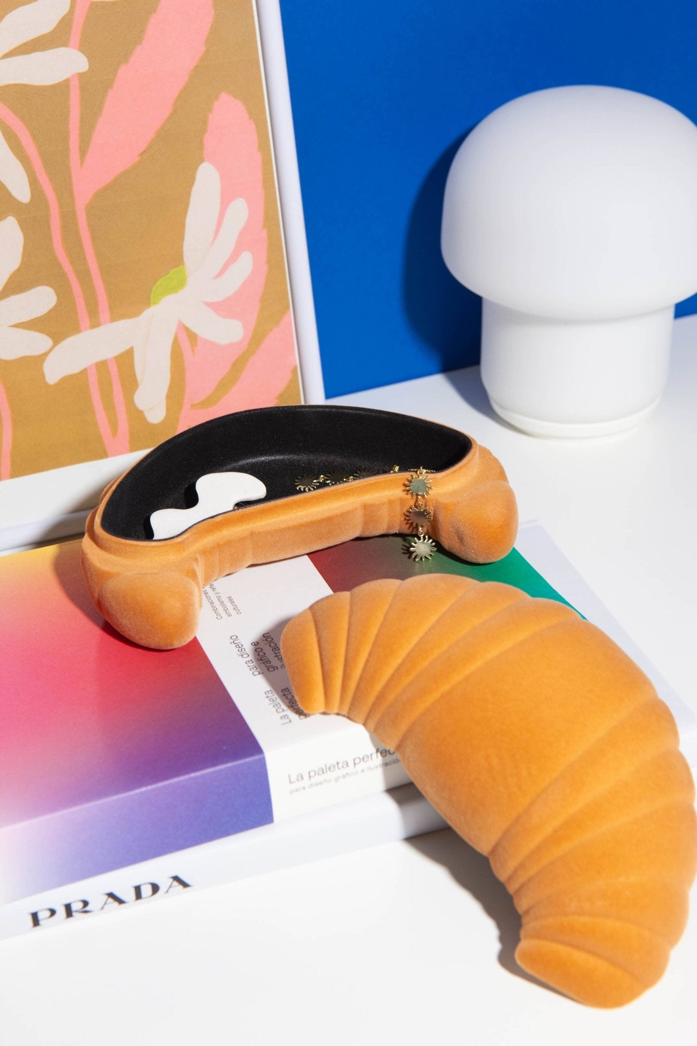 Croissant Velvet Storage Box - Dear John