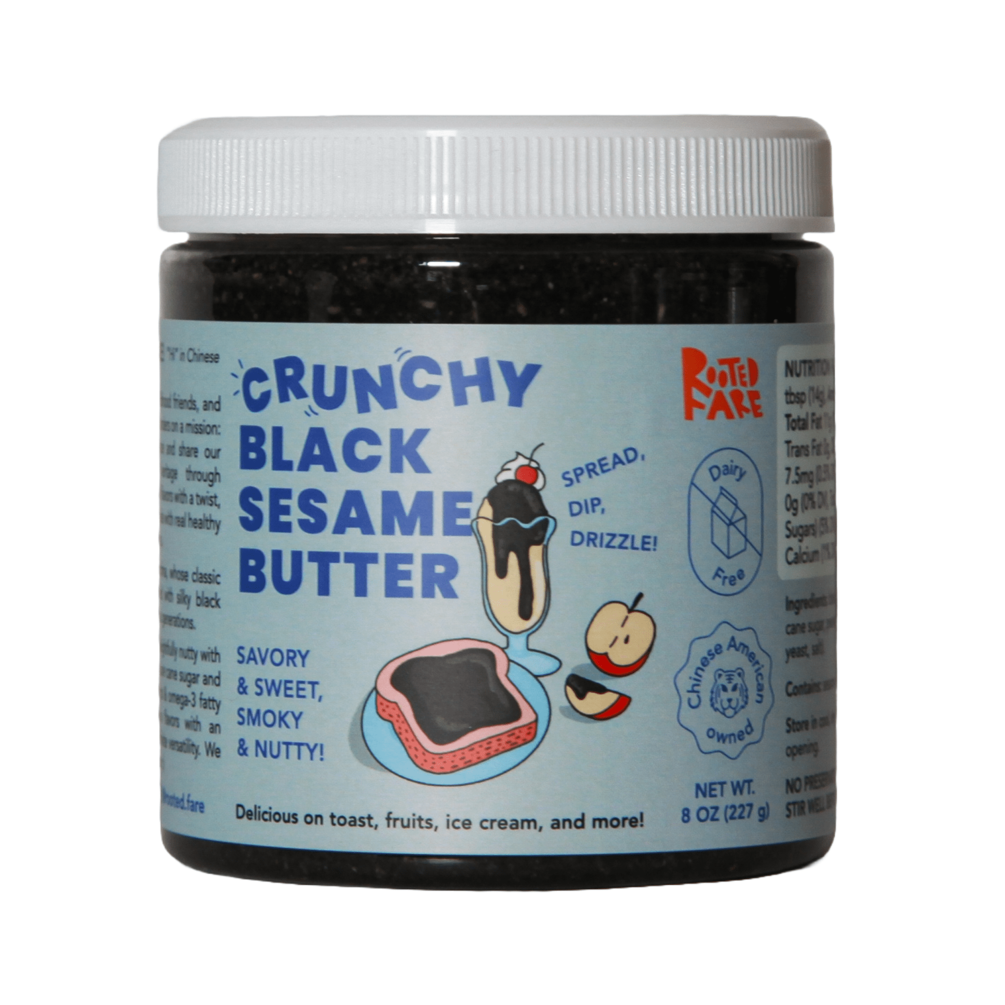 Crunchy Black Sesame Butter | 8oz - Dear John