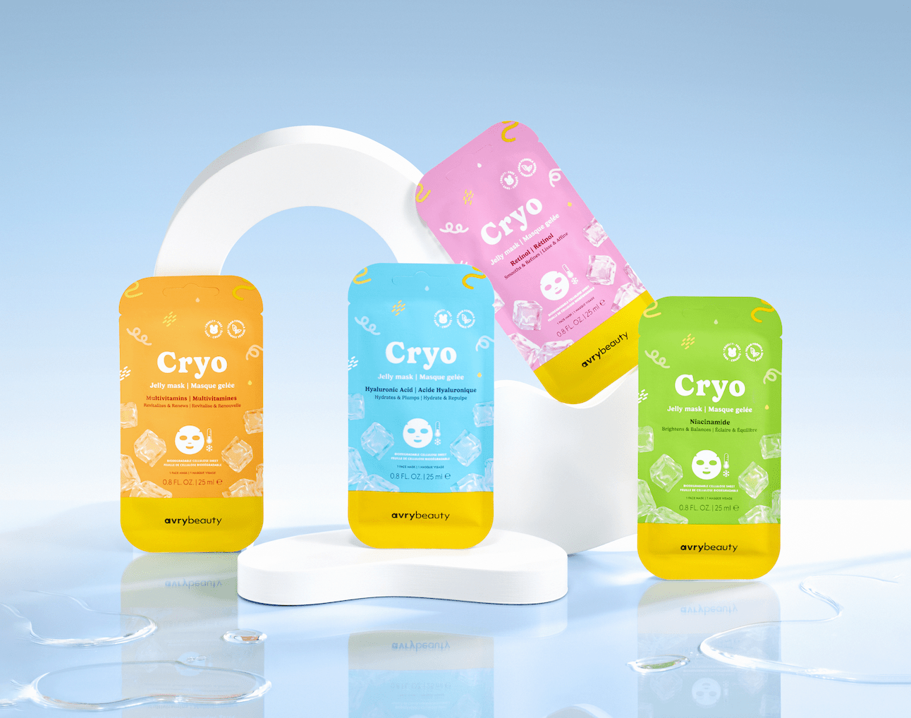 Cryo Jelly Facial Mask Kit - Hyaluronic Acid - Dear John