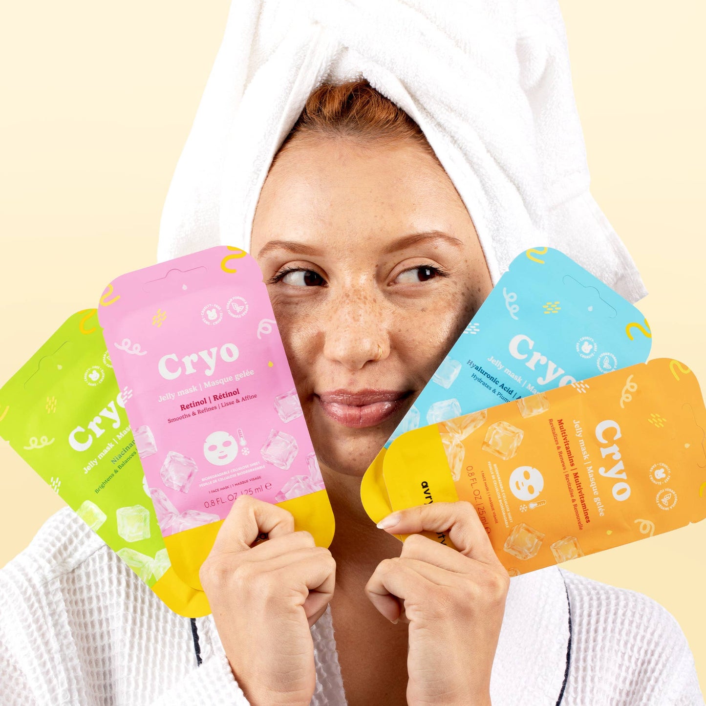 Cryo Jelly Facial Mask Kit - Retinol - Dear John