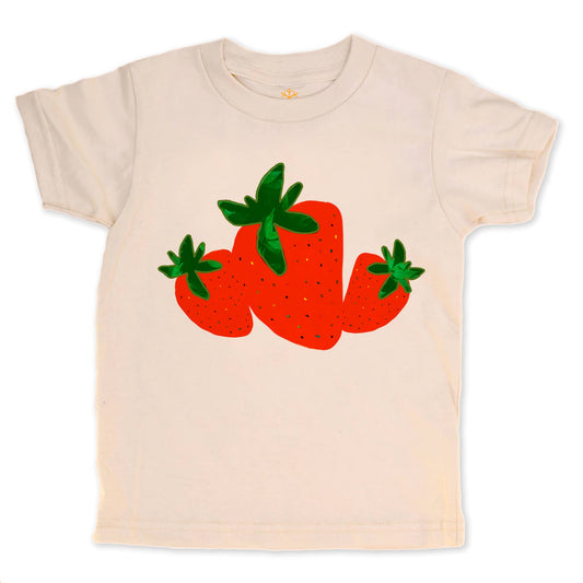 Strawberries - Kids Organic Tee