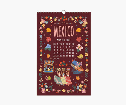 2026 World Travel Wall Calendar