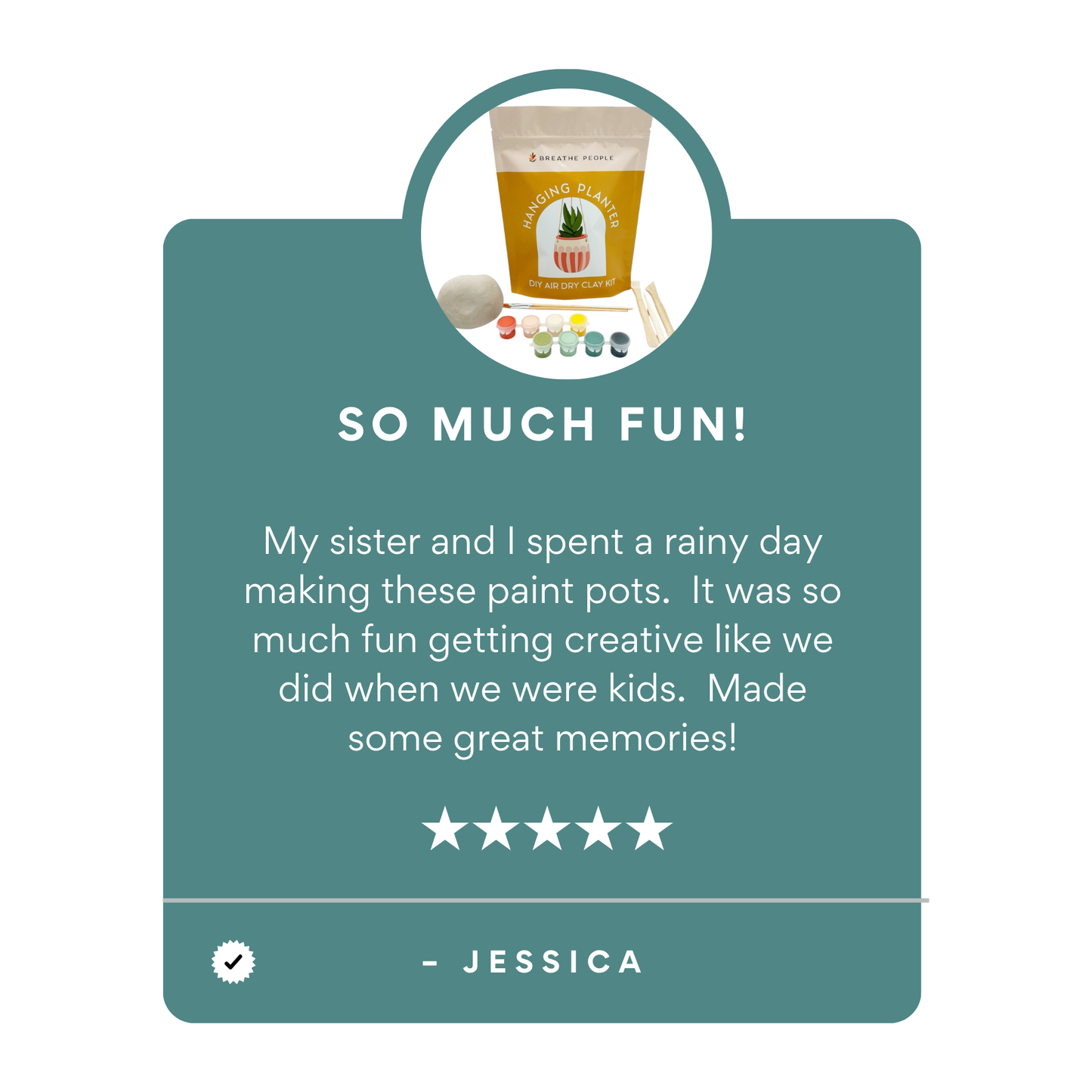 DIY Air Dry Clay Kit- Make Your Own Hanging Plant Pot