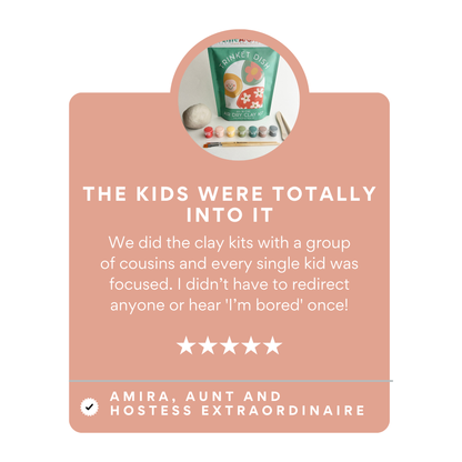 Kids DIY Clay Kit — Make & Paint Your Own Trinket Dishes