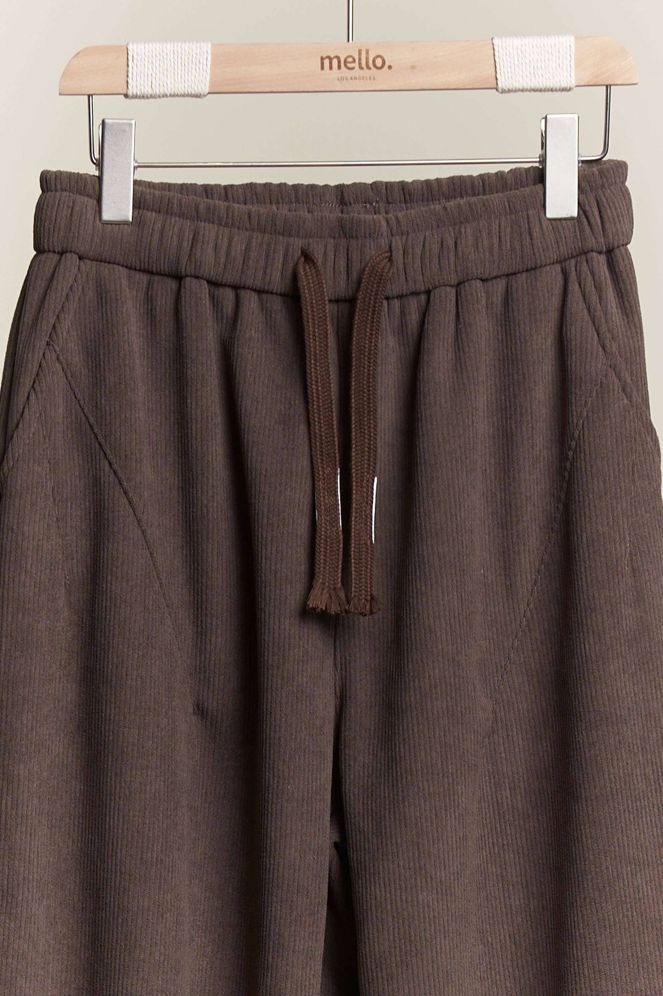 Daddy Fit Corduroy Baggy Pants with Elastic Waist - Dear John