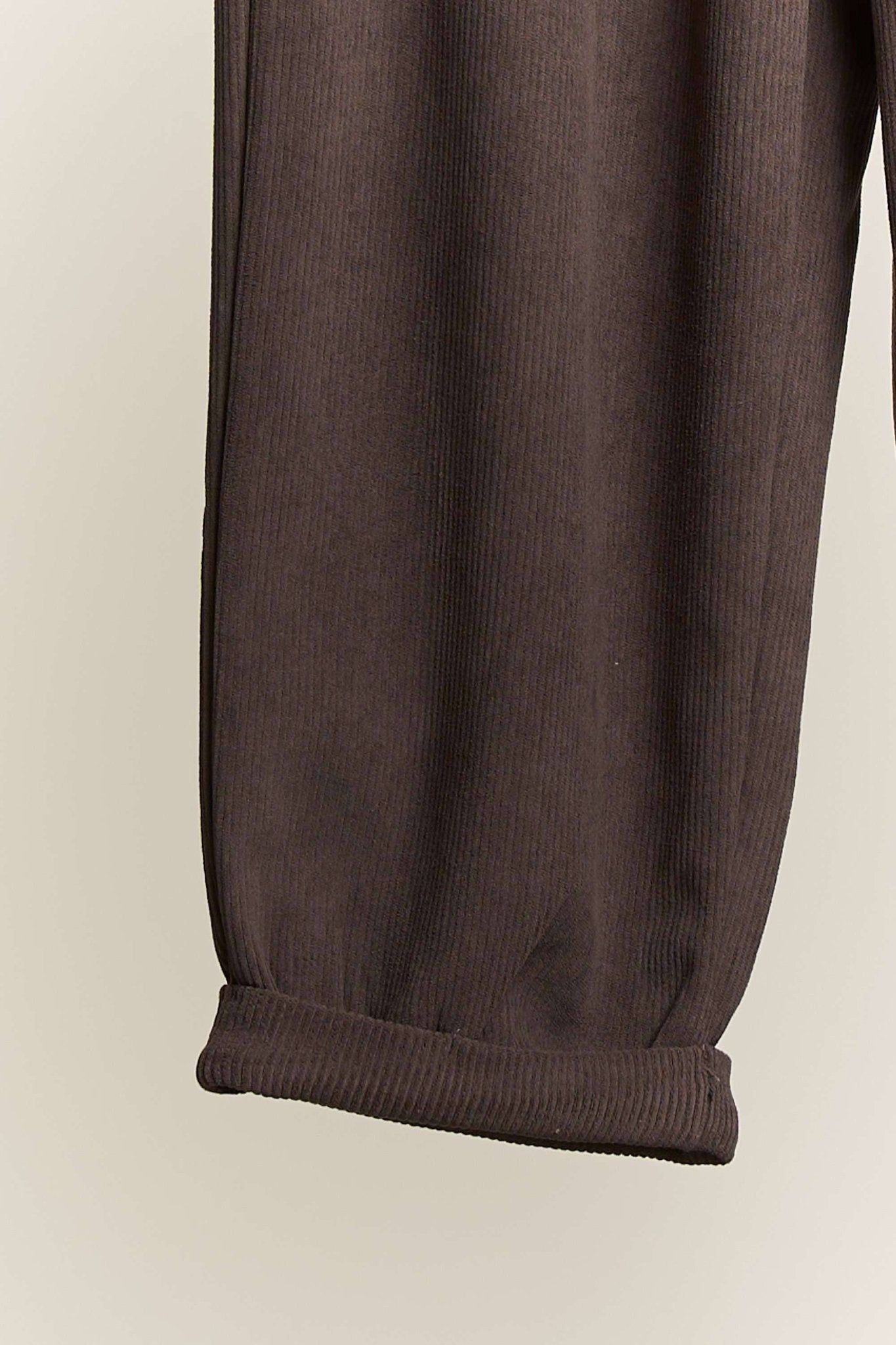 Daddy Fit Corduroy Baggy Pants with Elastic Waist - Dear John