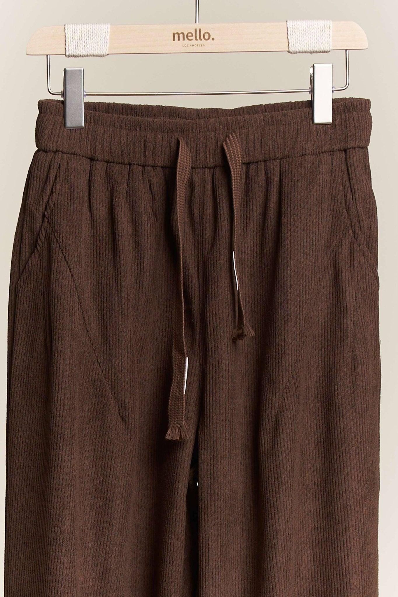 Daddy Fit Corduroy Baggy Pants with Elastic Waist - Dear John
