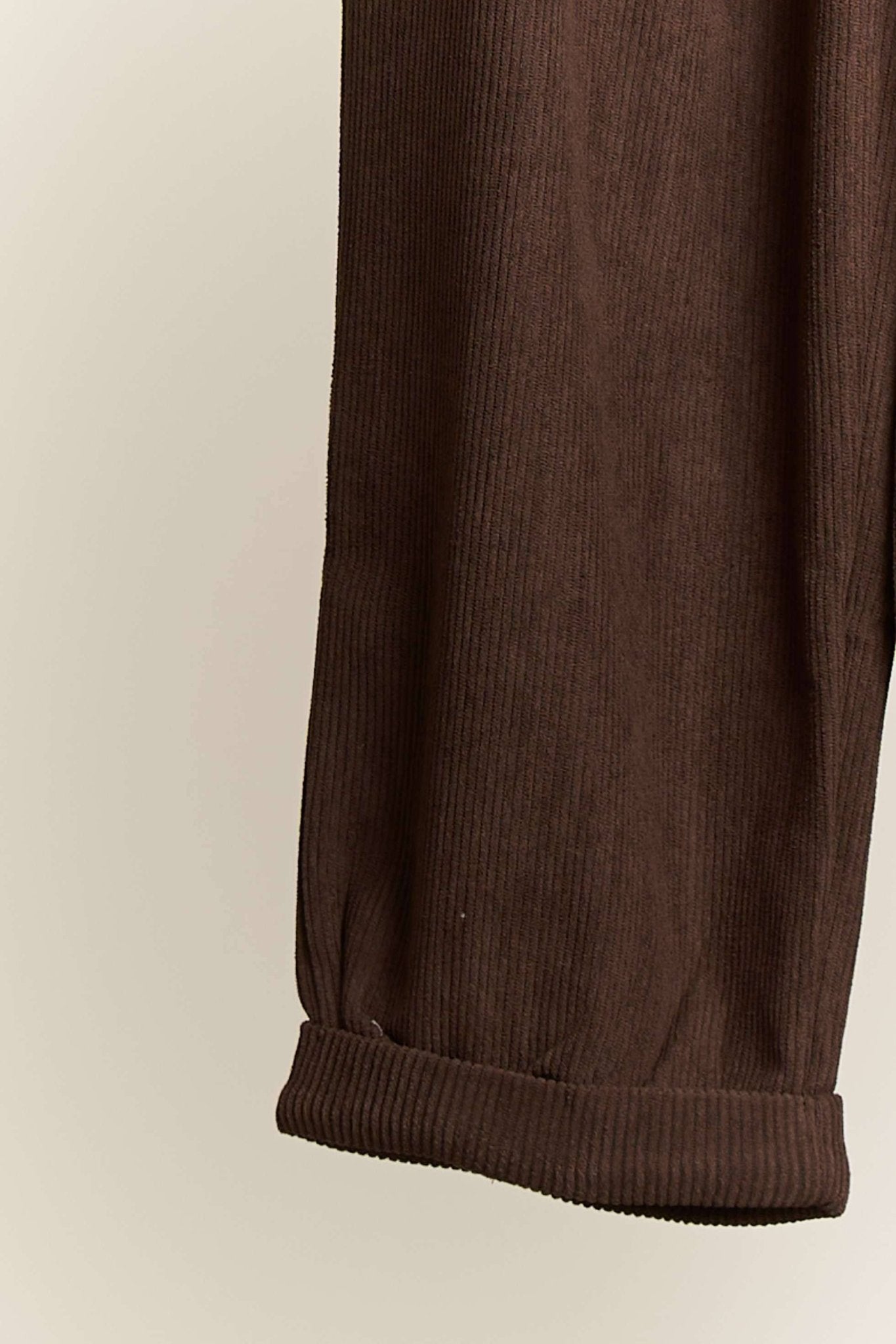 Daddy Fit Corduroy Baggy Pants with Elastic Waist - Dear John