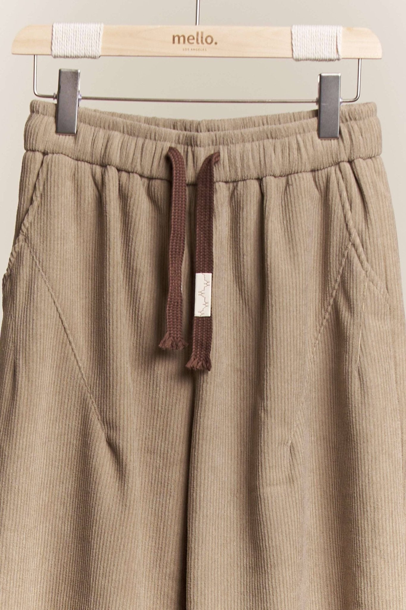 Daddy Fit Corduroy Baggy Pants with Elastic Waist - Dear John