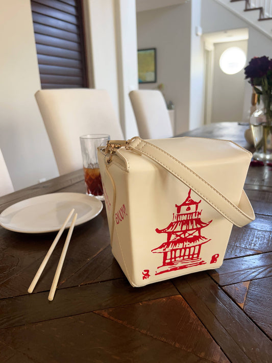 Takeout No Doubts Chinese Takeout Box Crossbody