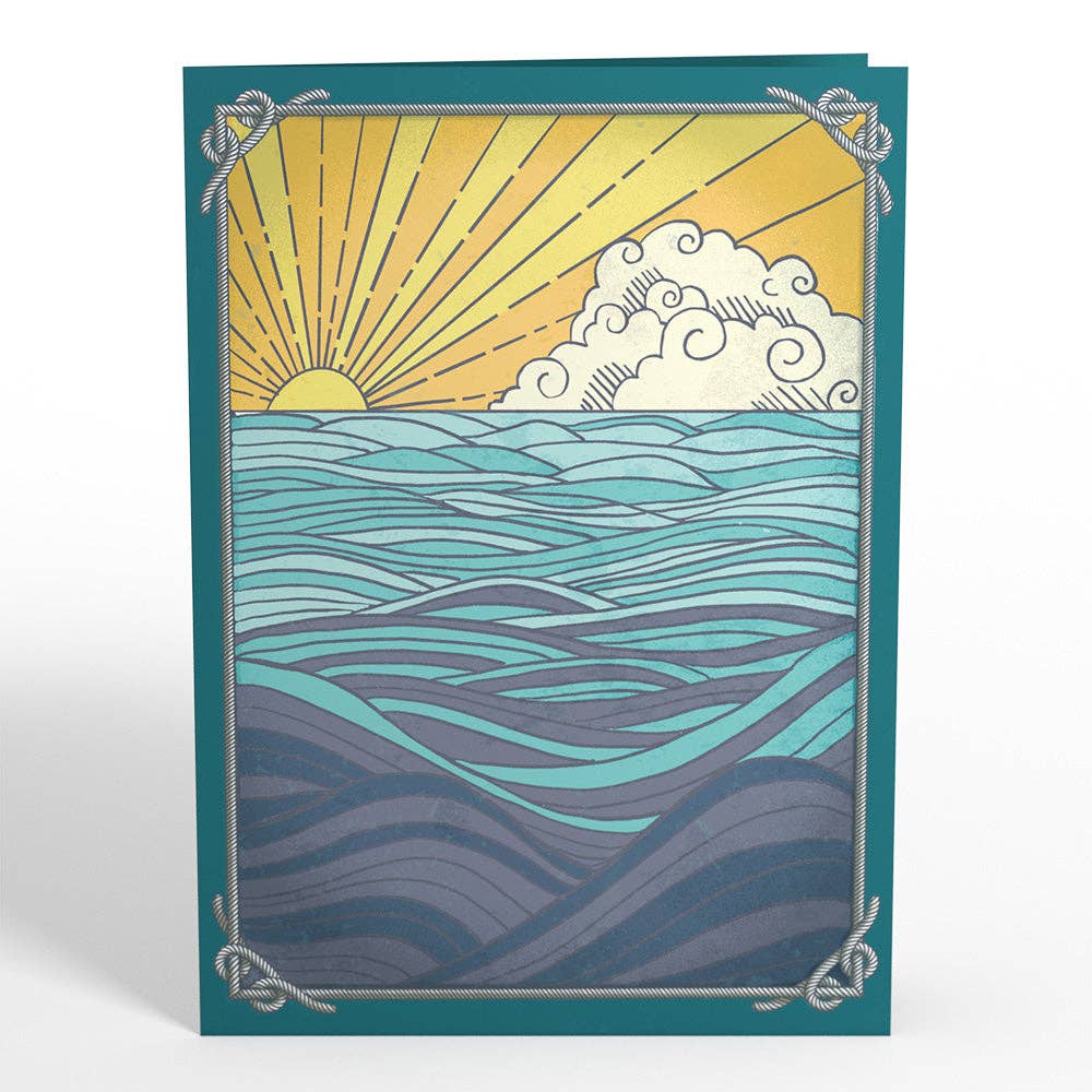 Lovepop Cards - Sailboat on the Horizon Pop-Up Card 5x7"