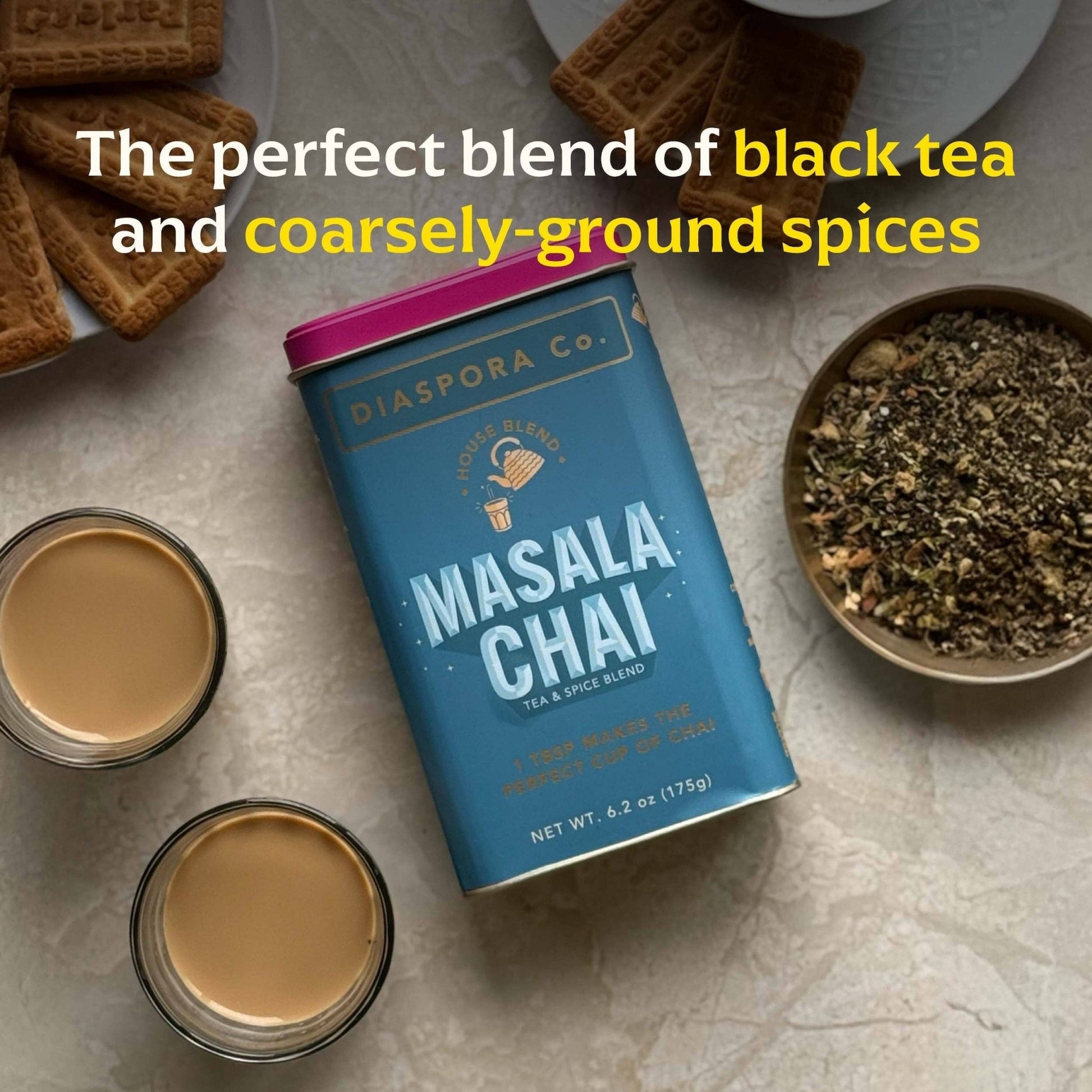 Diaspora Spice Co. - Masala Chai (Tea & Spice Blend) - For Chai Lattes - Dear John