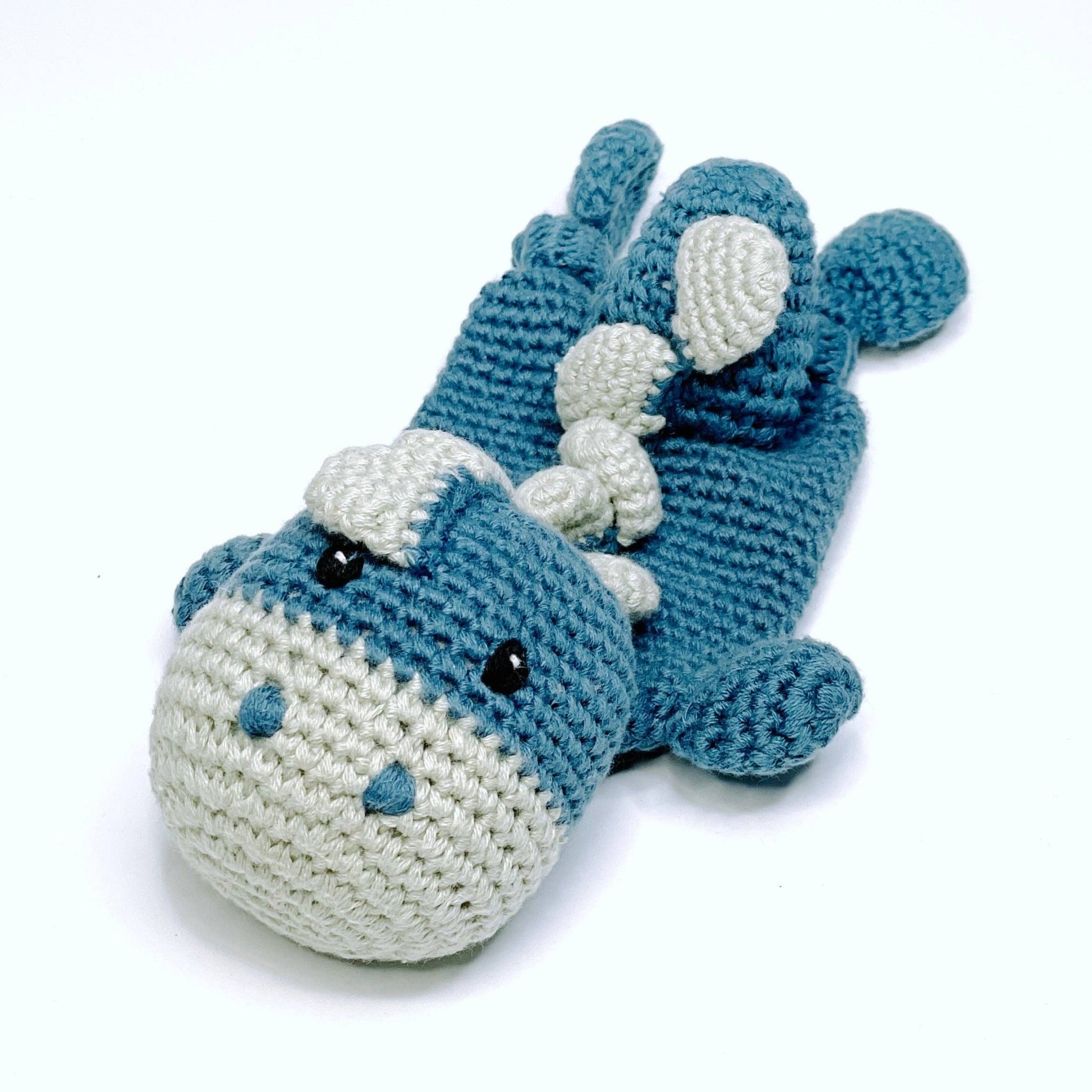 Dino Lovey – Handmade Organic Cotton Comfort Toy (3 Colors) - Dear John