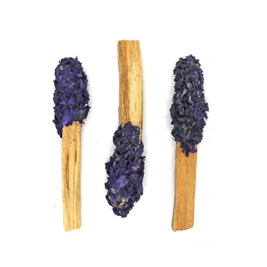 Dipped Amethyst Bloom Palo Santo Pops - Dear John