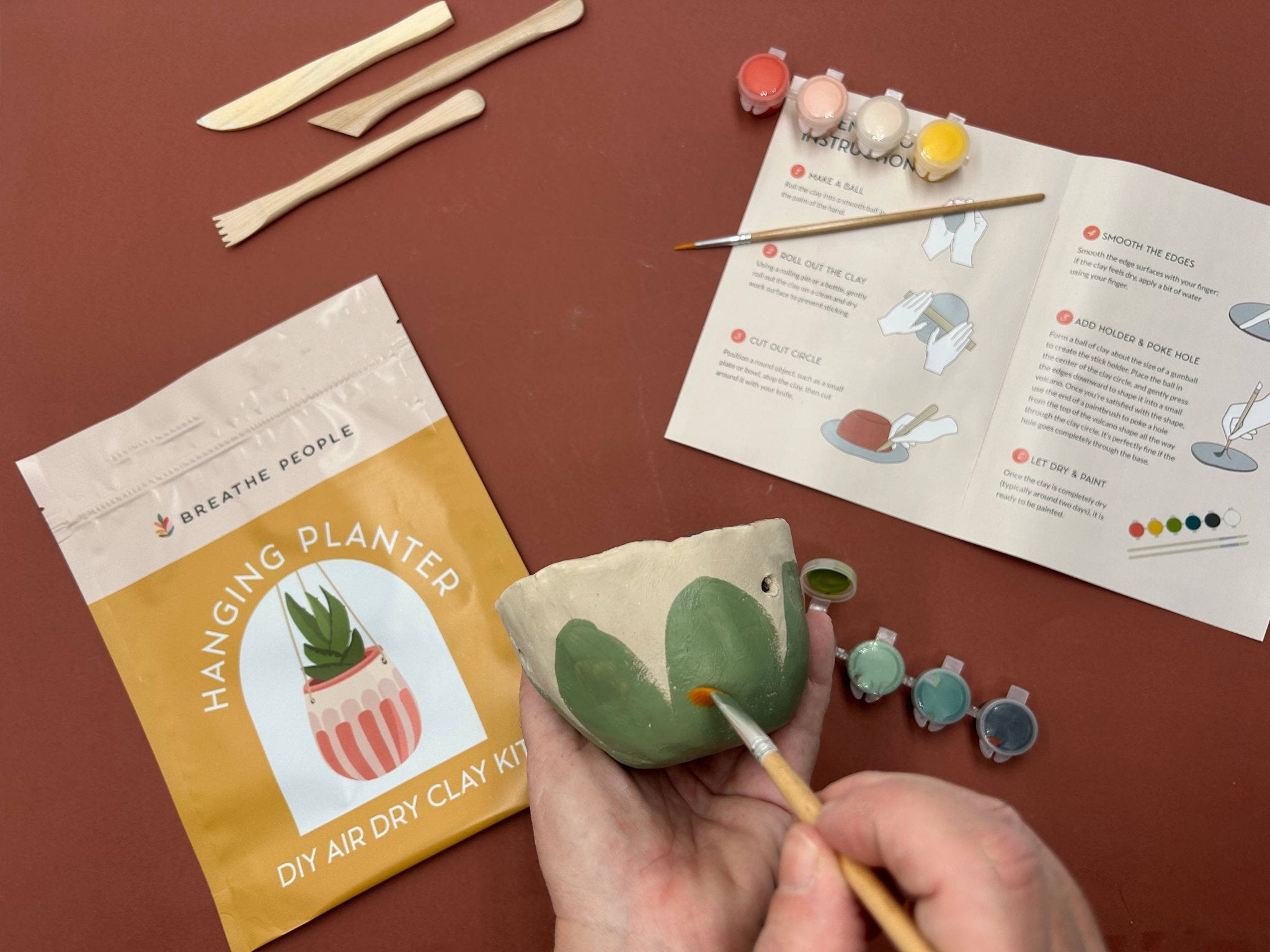 DIY Air Dry Clay Kit - Make Your Own Hanging Plant Pot - Dear John