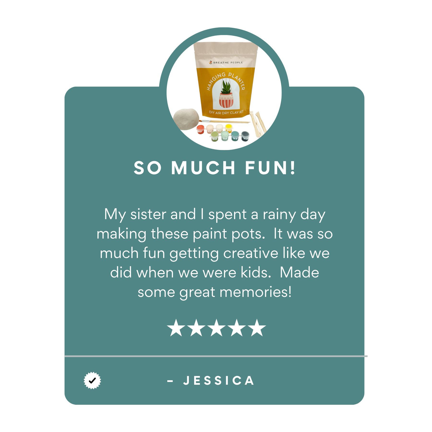 DIY Air Dry Clay Kit - Make Your Own Hanging Plant Pot - Dear John