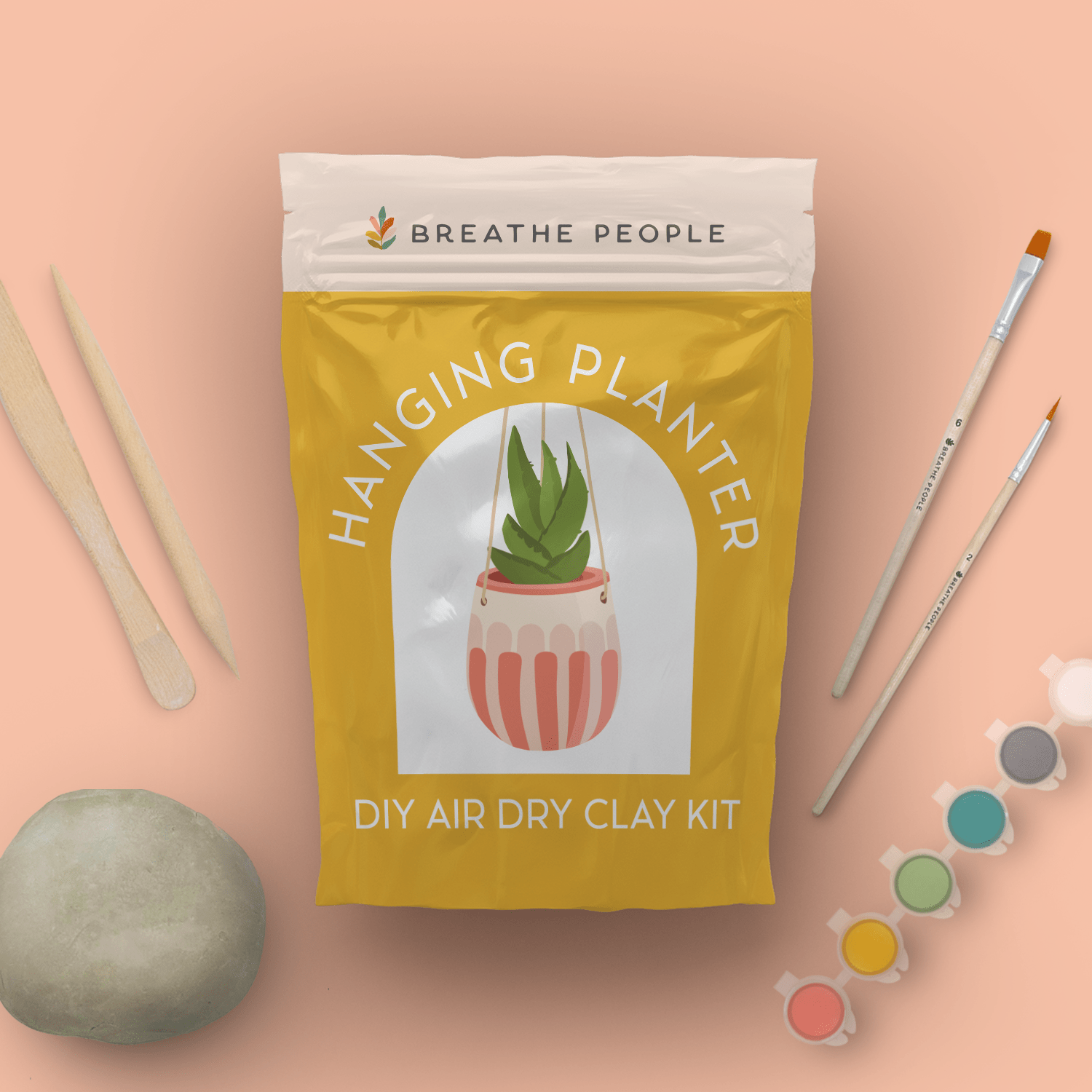 DIY Air Dry Clay Kit - Make Your Own Hanging Plant Pot - Dear John