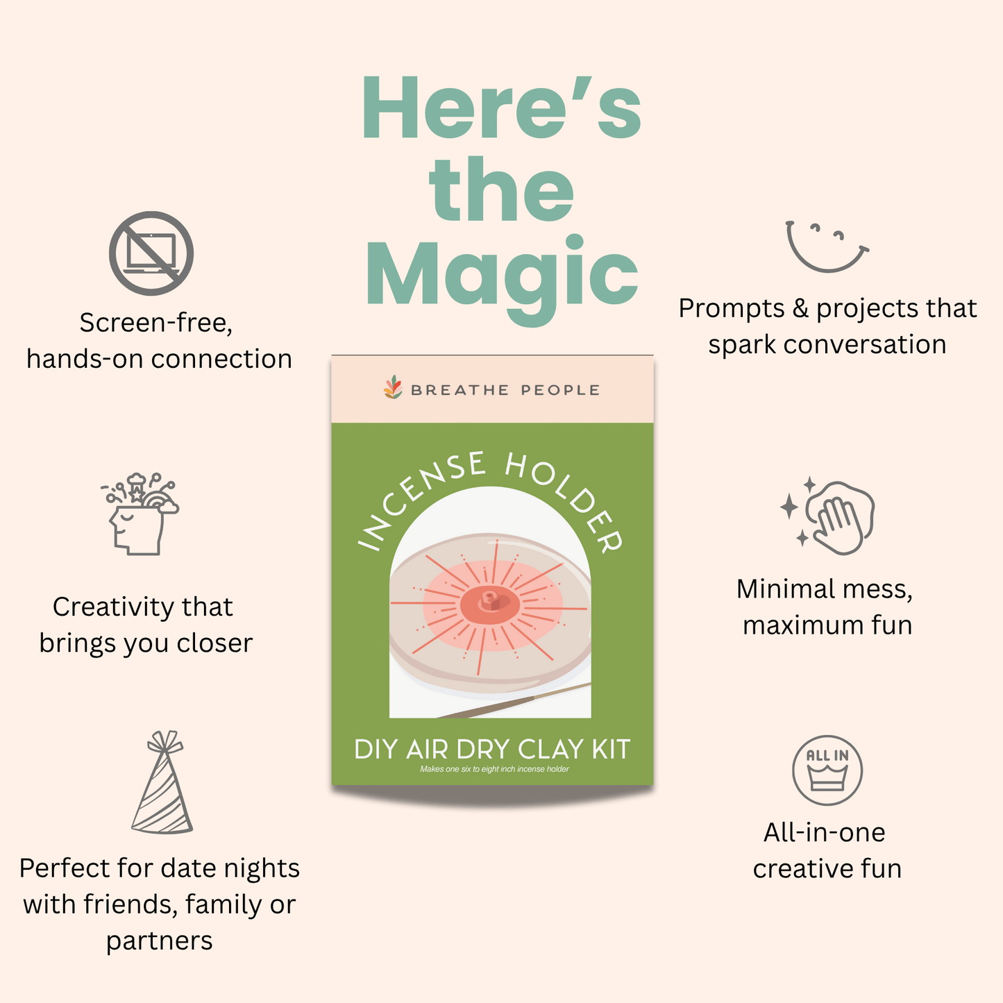 DIY Air Dry Clay Kit — Make Your Own Incense Holder - Dear John