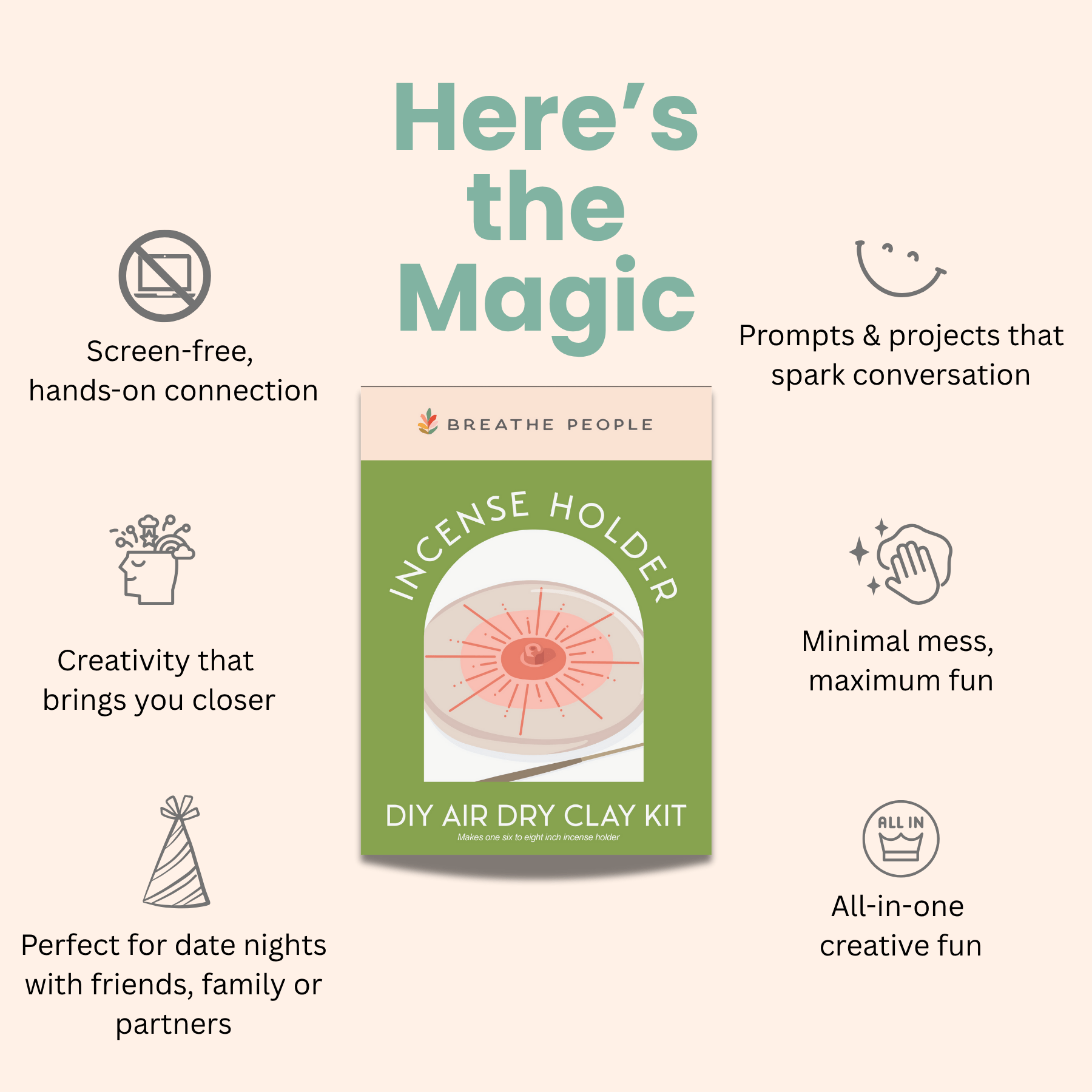 DIY Air Dry Clay Kit — Make Your Own Incense Holder - Dear John