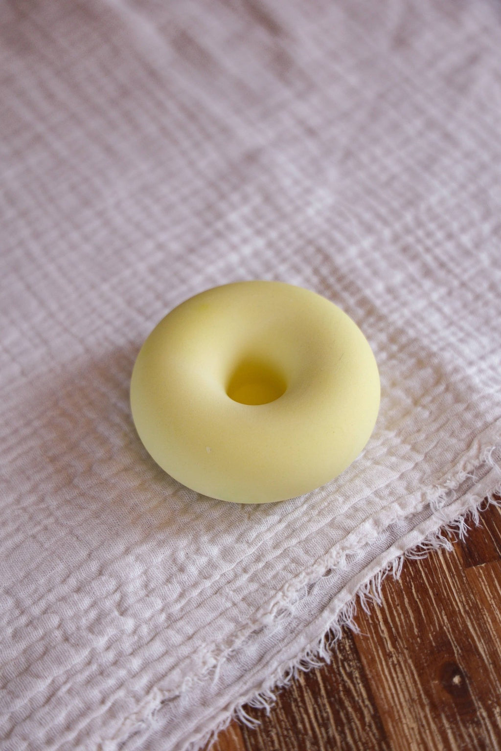 Donut candle holder - handmade - Dear John
